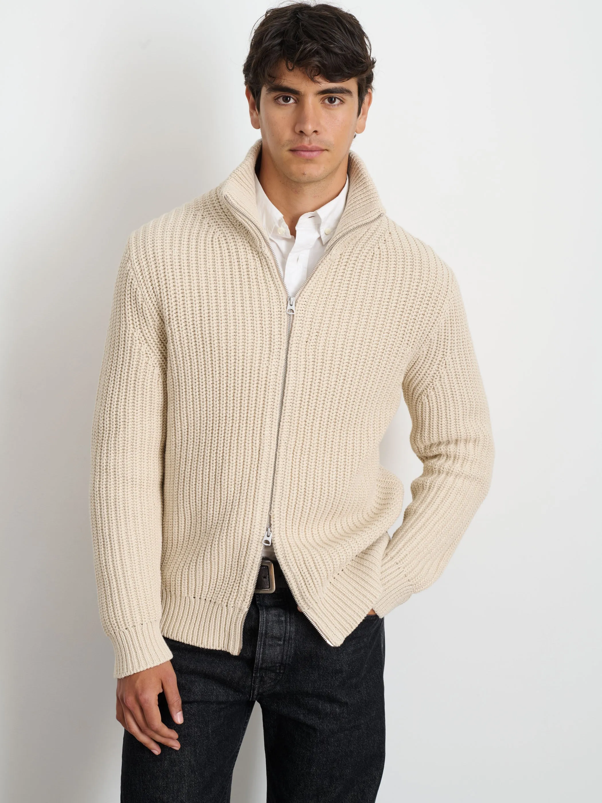 Wright Cardigan in Chunky Cotton sold by Alex Mill product image thumbnail 2