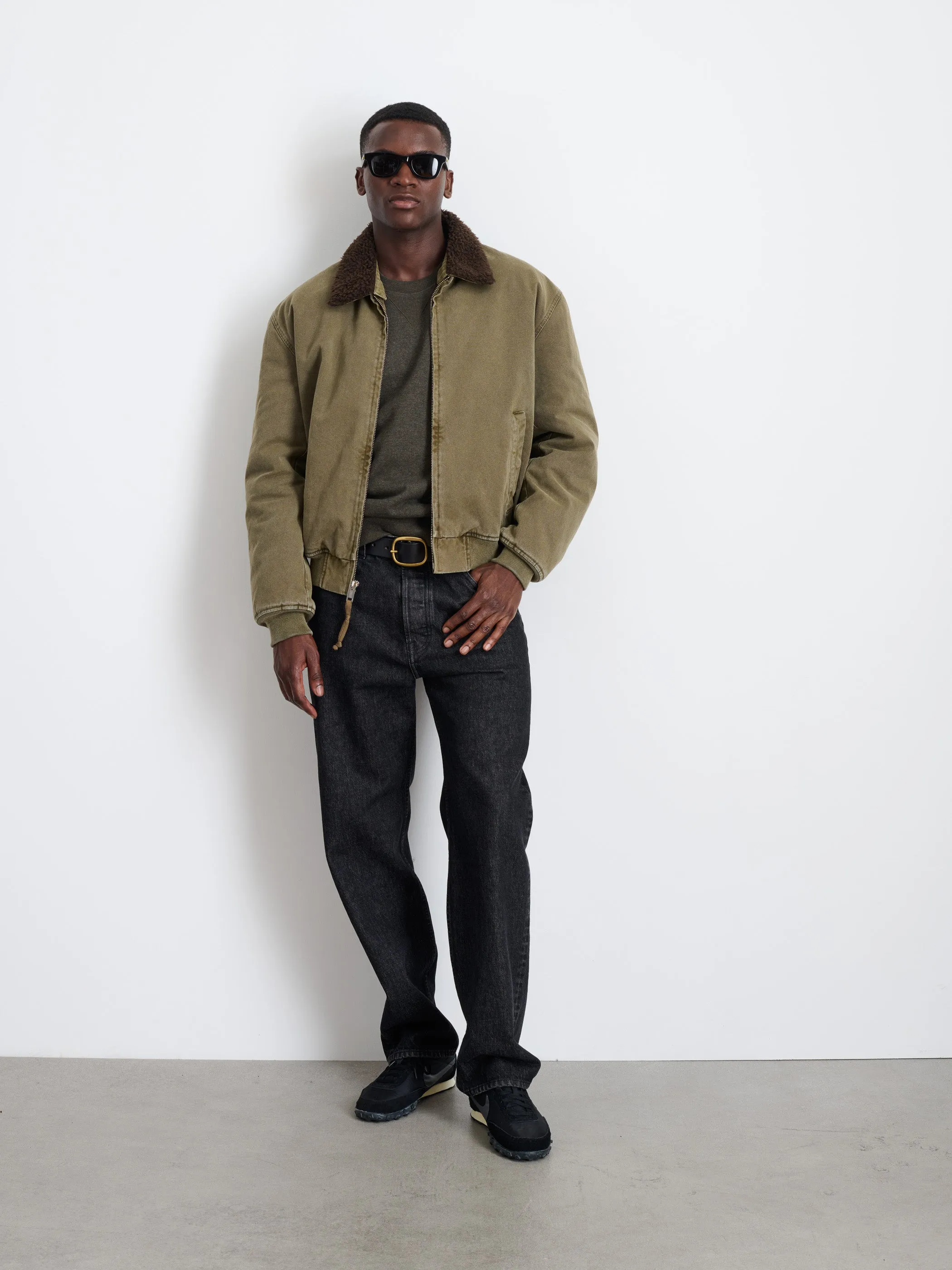 Flight Jacket In Canvas sold by Alex Mill product image thumbnail 3
