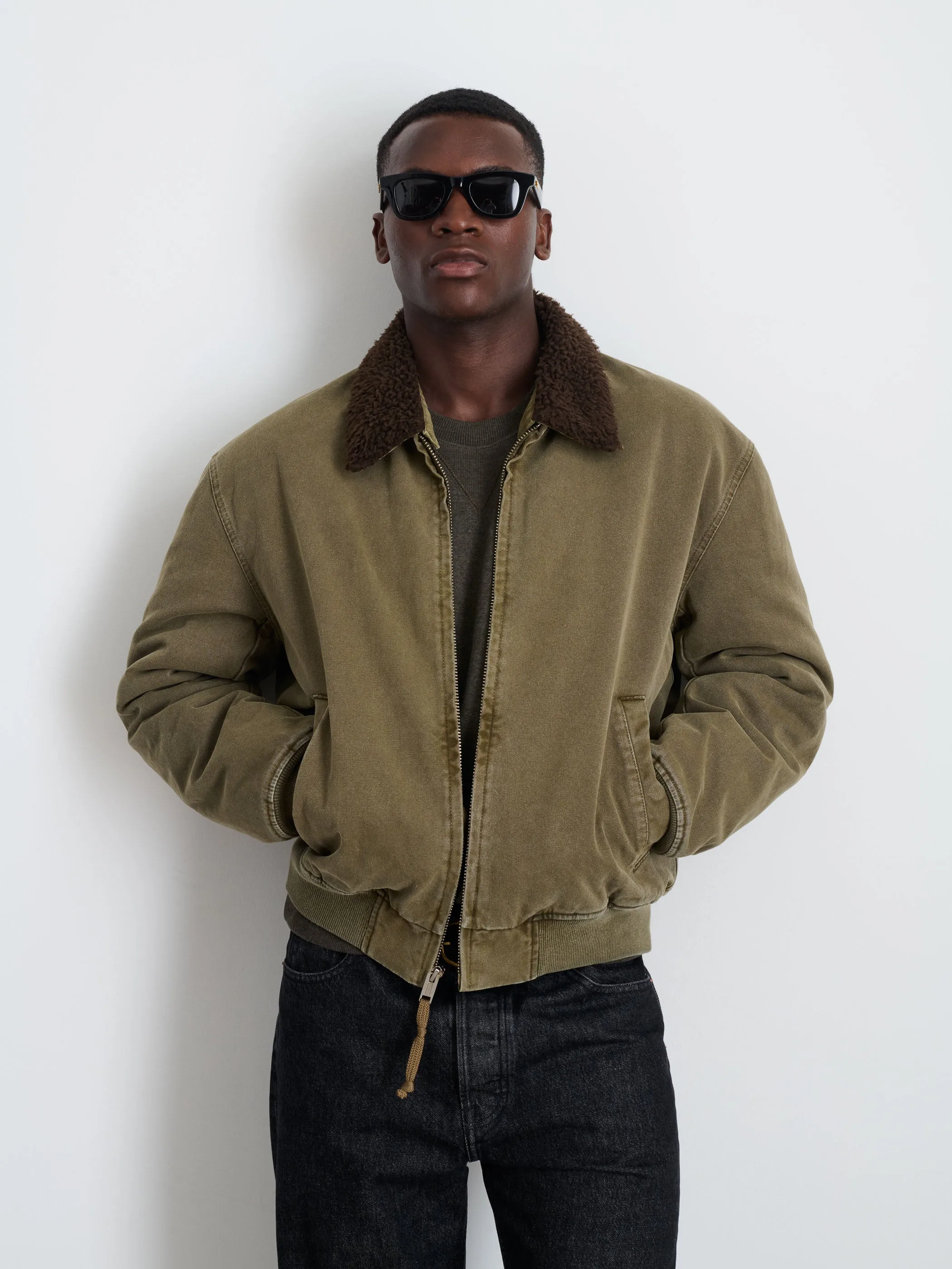 Flight Jacket In Canvas sold by Alex Mill product image thumbnail 2