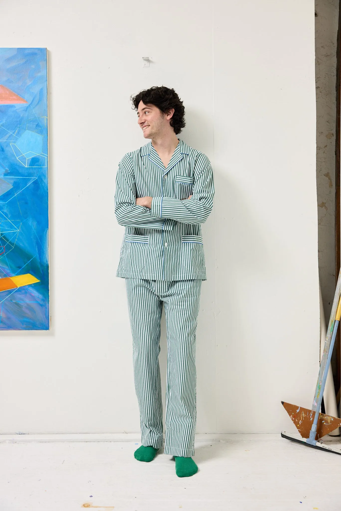 Schostal x Alex Mill Striped Long Sleeve Pajama Set sold by Alex Mill product image thumbnail 3