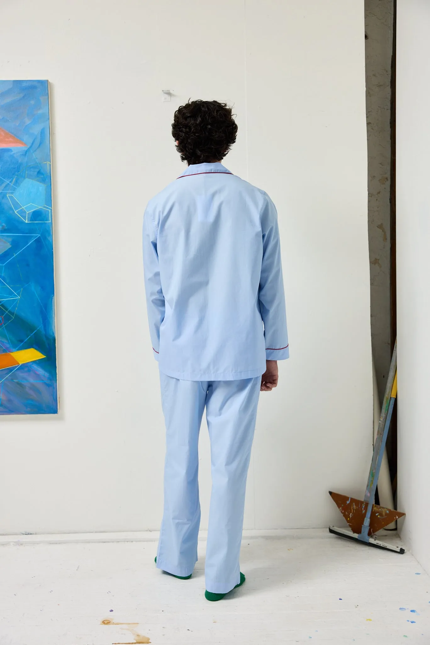 Schostal x Alex Mill Solid Long Sleeve Pajama Set sold by Alex Mill product image thumbnail 5