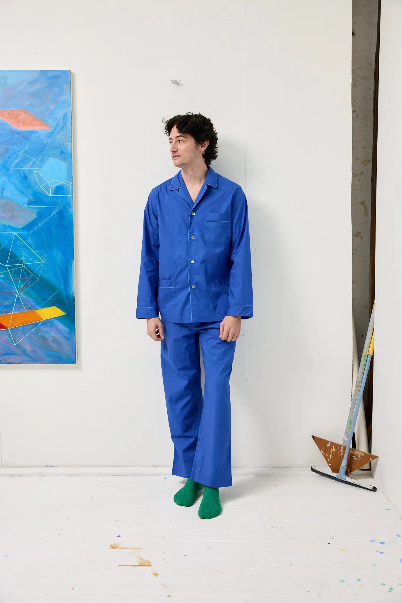 Schostal x Alex Mill Solid Long Sleeve Pajama Set sold by Alex Mill product image thumbnail 3