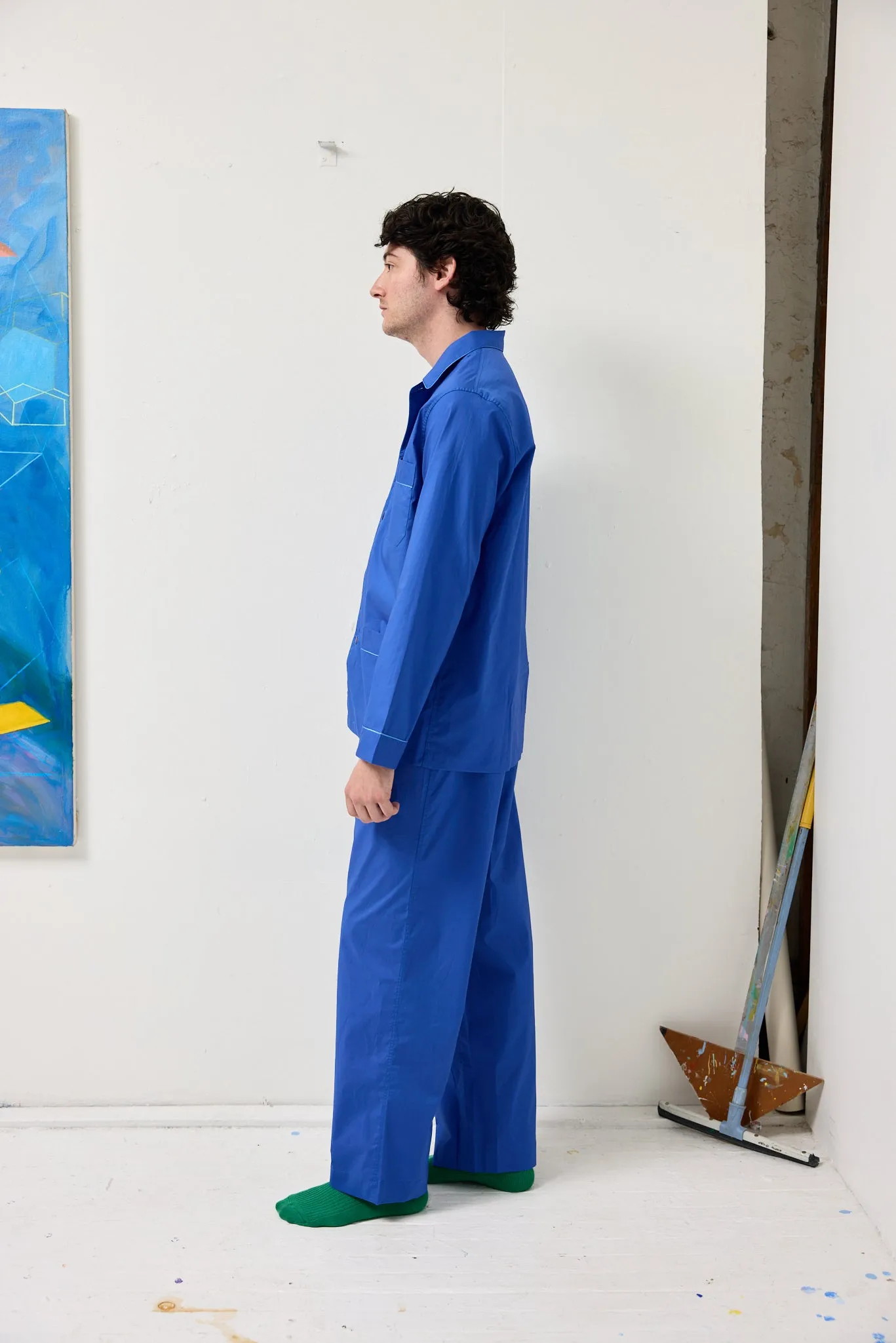 Schostal x Alex Mill Solid Long Sleeve Pajama Set sold by Alex Mill product image thumbnail 4