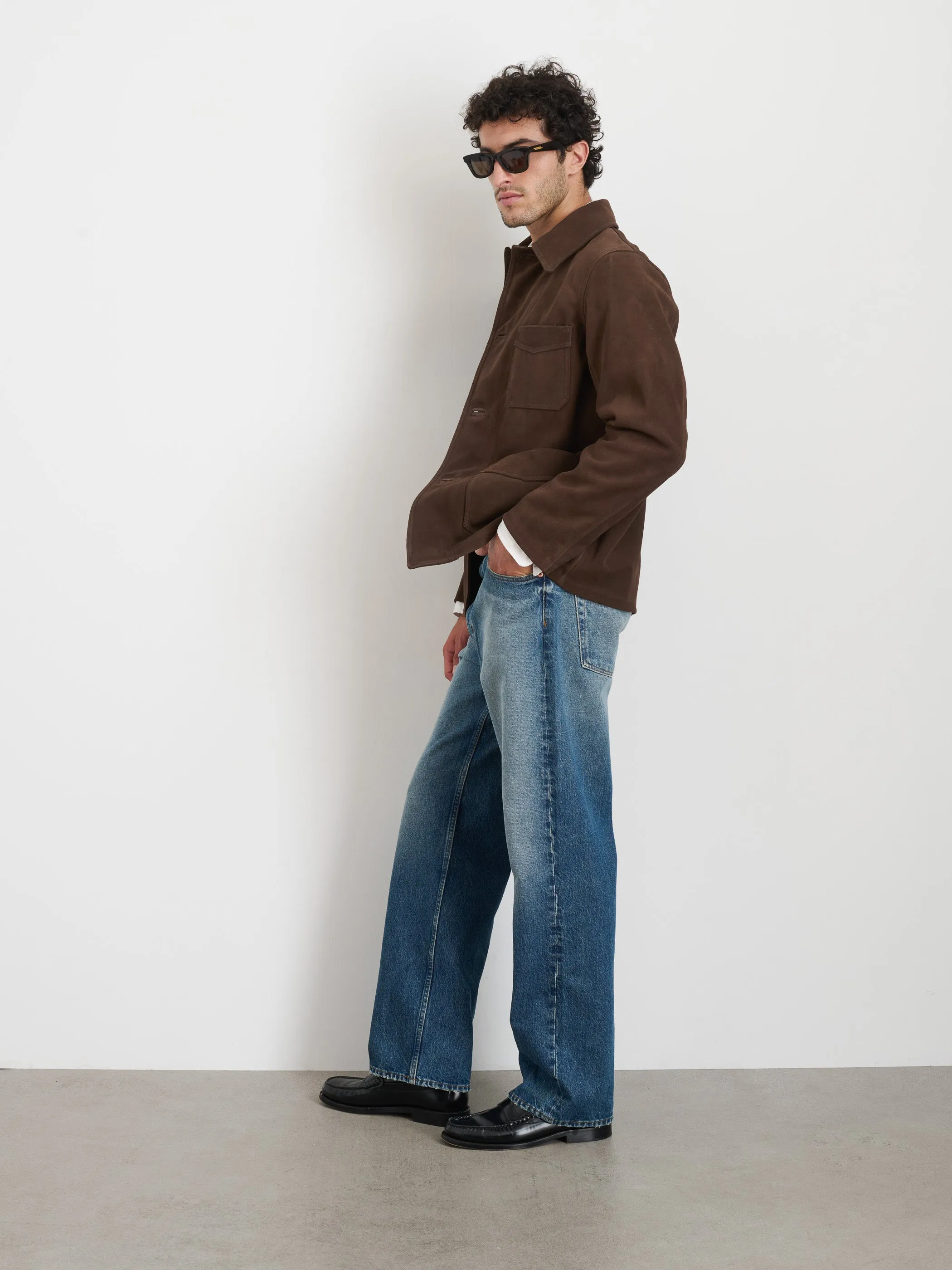 Owen Barry x Alex Mill Work Jacket in Suede sold by Alex Mill product image thumbnail 4