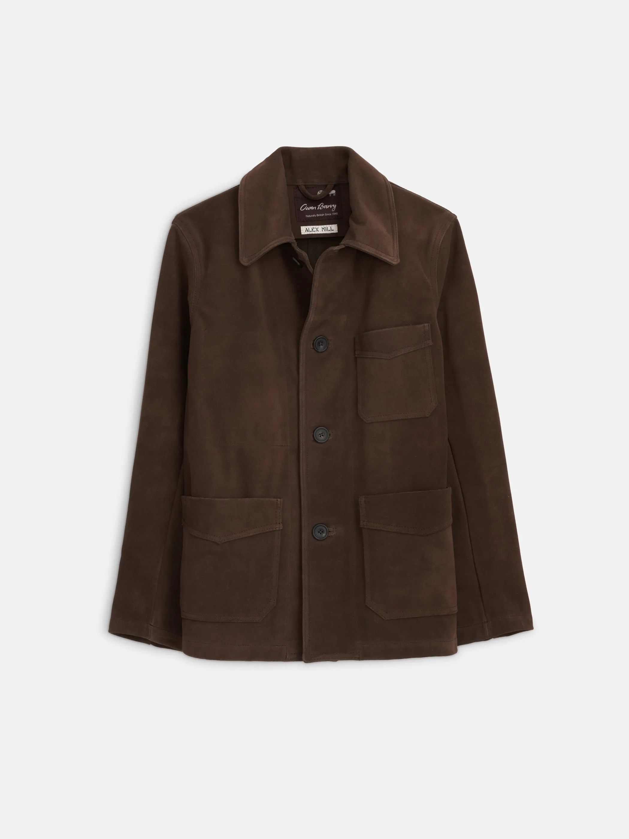 Owen Barry x Alex Mill Work Jacket in Suede sold by Alex Mill