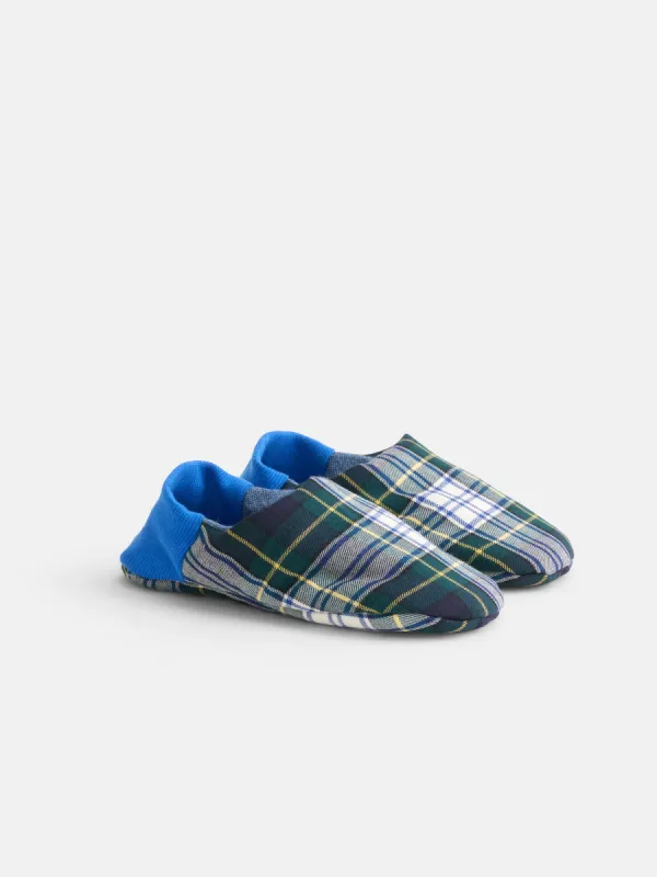 Wool Plaid House Shoes sold by Alex Mill