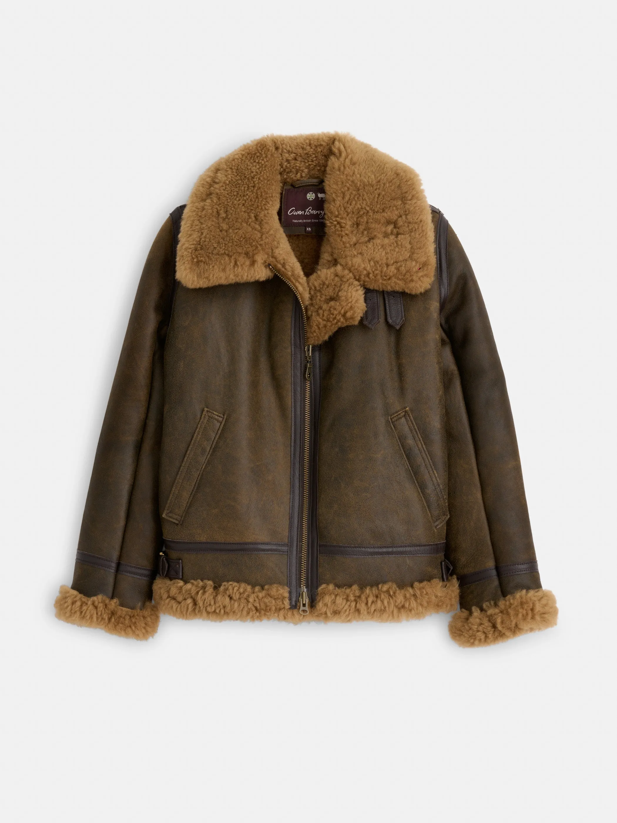 Owen Barry x Alex Mill Amy Aviator Shearling Coat sold by Alex Mill