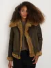 Owen Barry x Alex Mill Amy Aviator Shearling Coat sold by Alex Mill