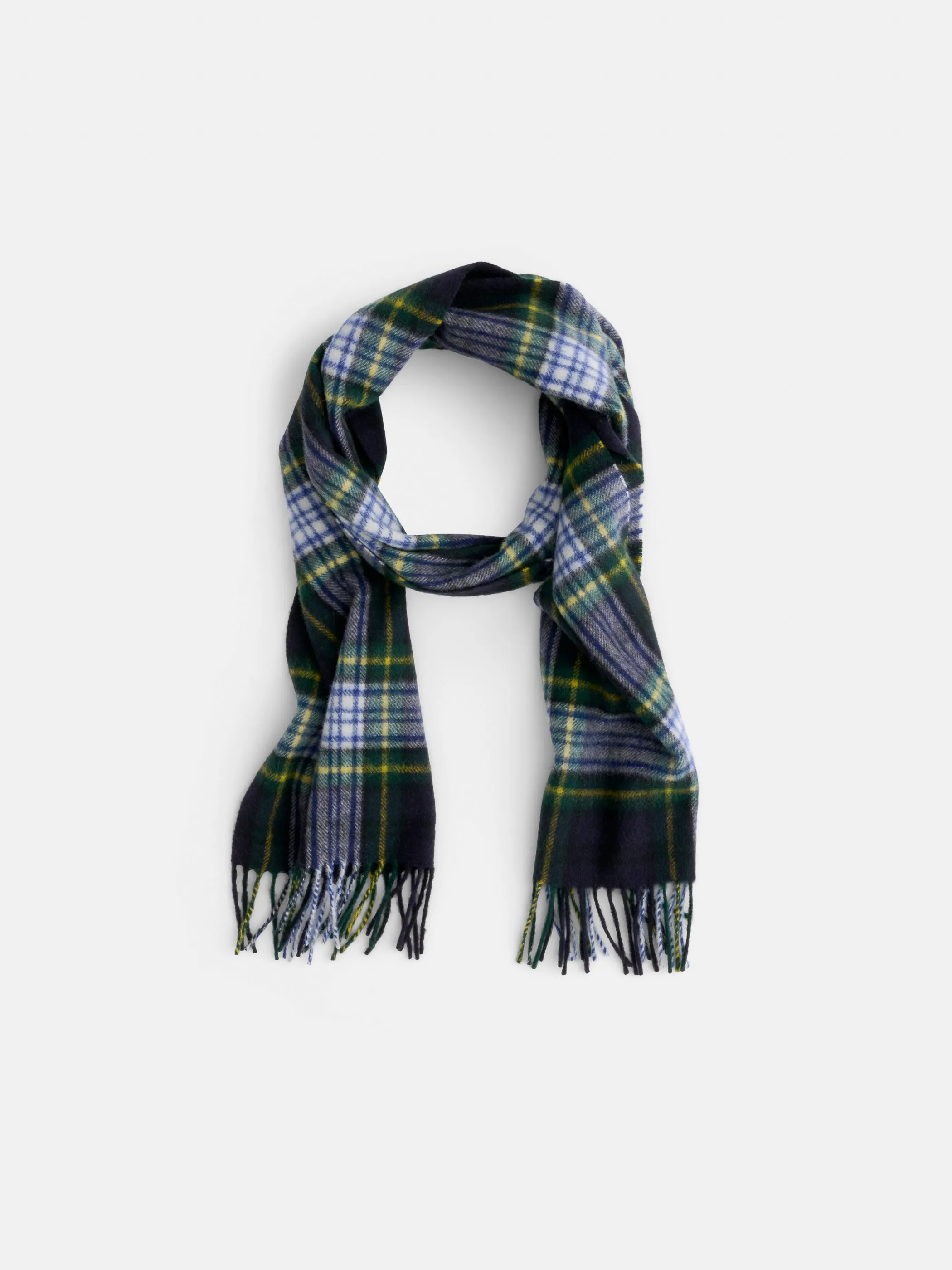 Joshua Ellis Plaid Scarf in Cashmere sold by Alex Mill product image thumbnail 2