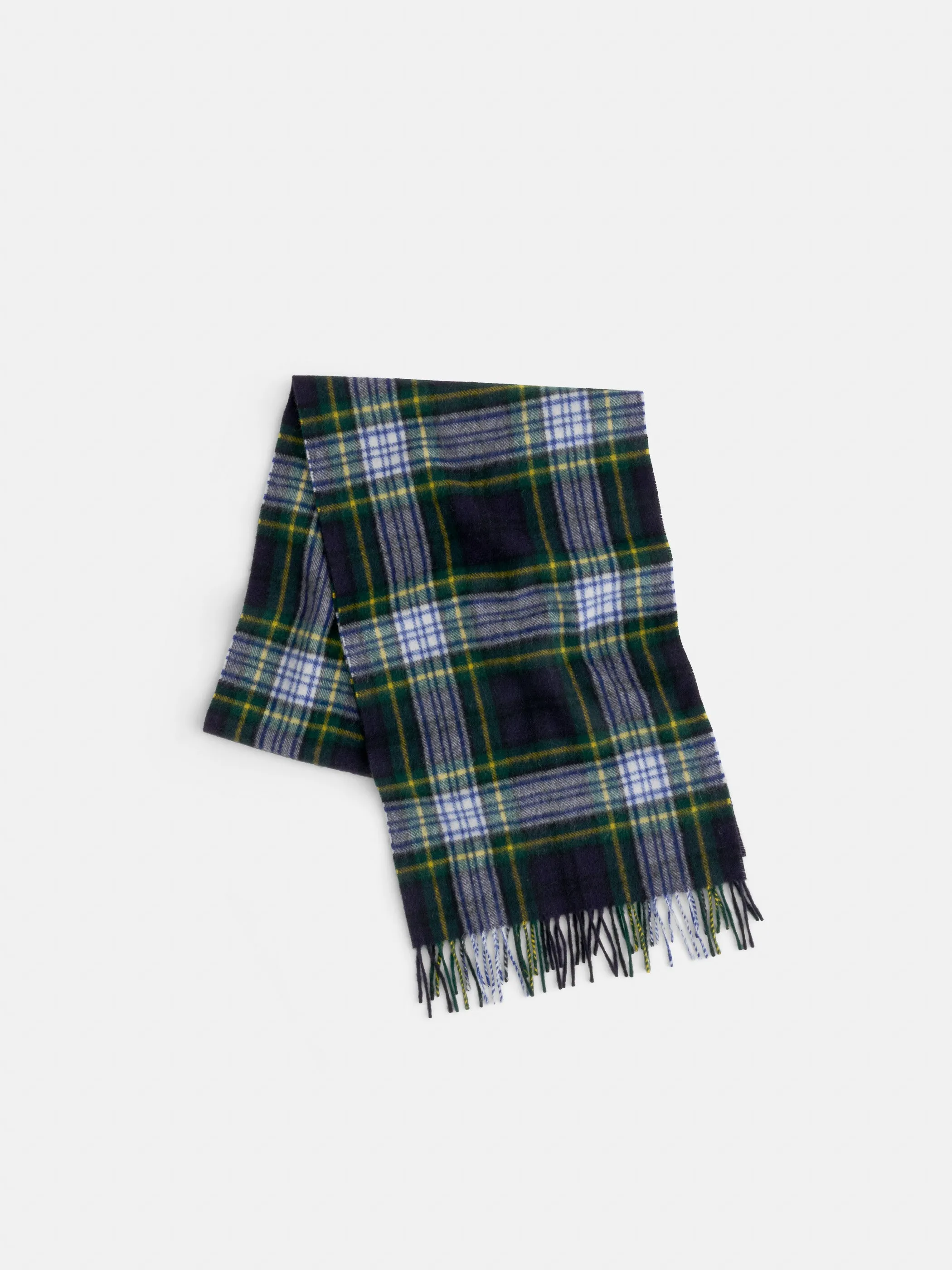 Joshua Ellis Plaid Scarf in Cashmere sold by Alex Mill