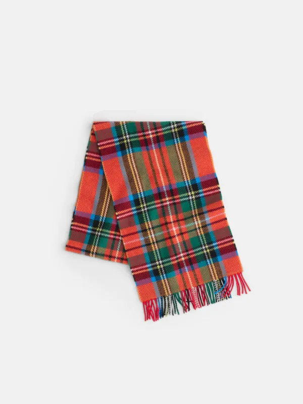 Joshua Ellis Plaid Scarf in Lambswool sold by Alex Mill