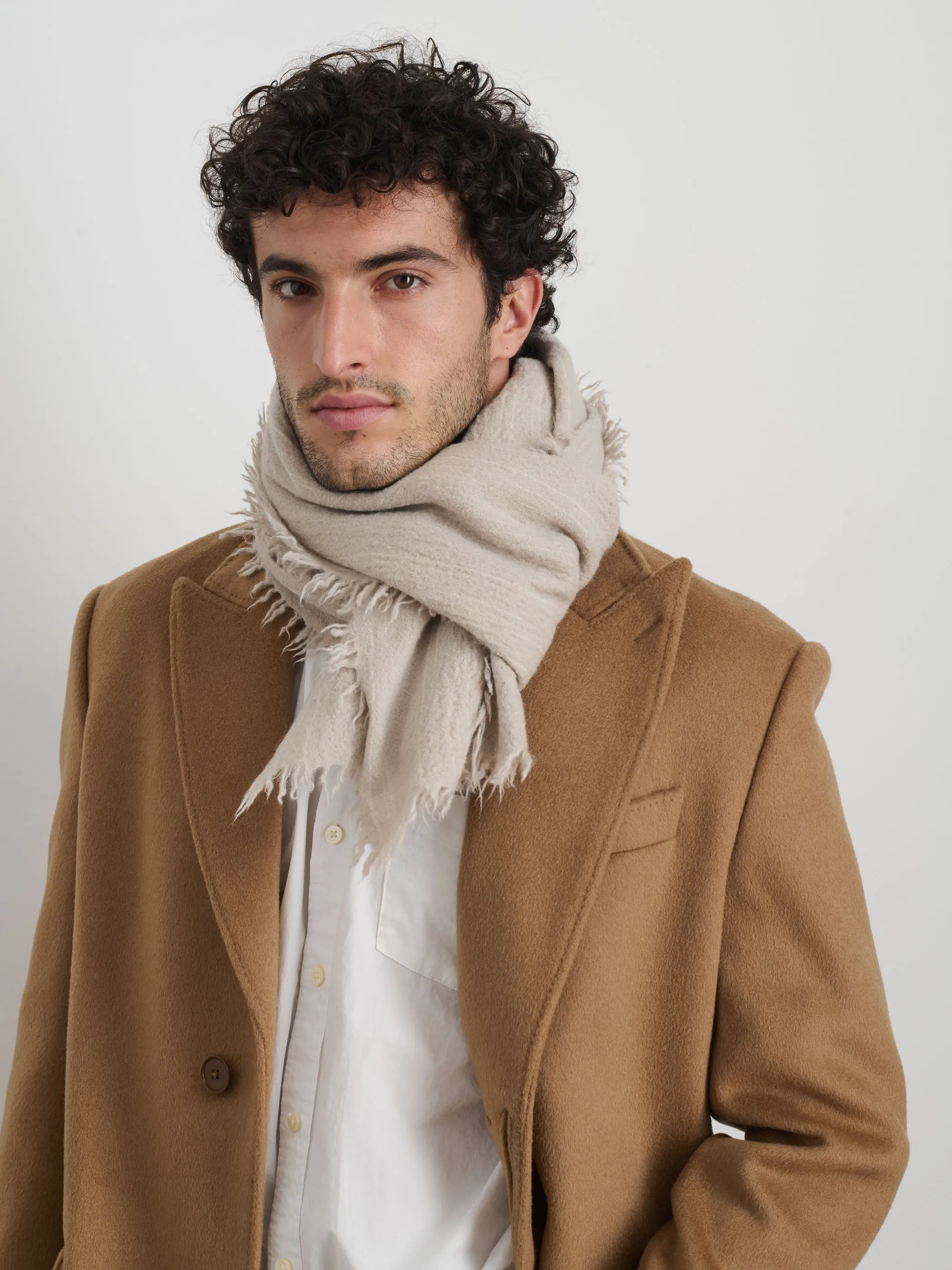 Jamie Boiled Wool Scarf sold by Alex Mill product image thumbnail 4