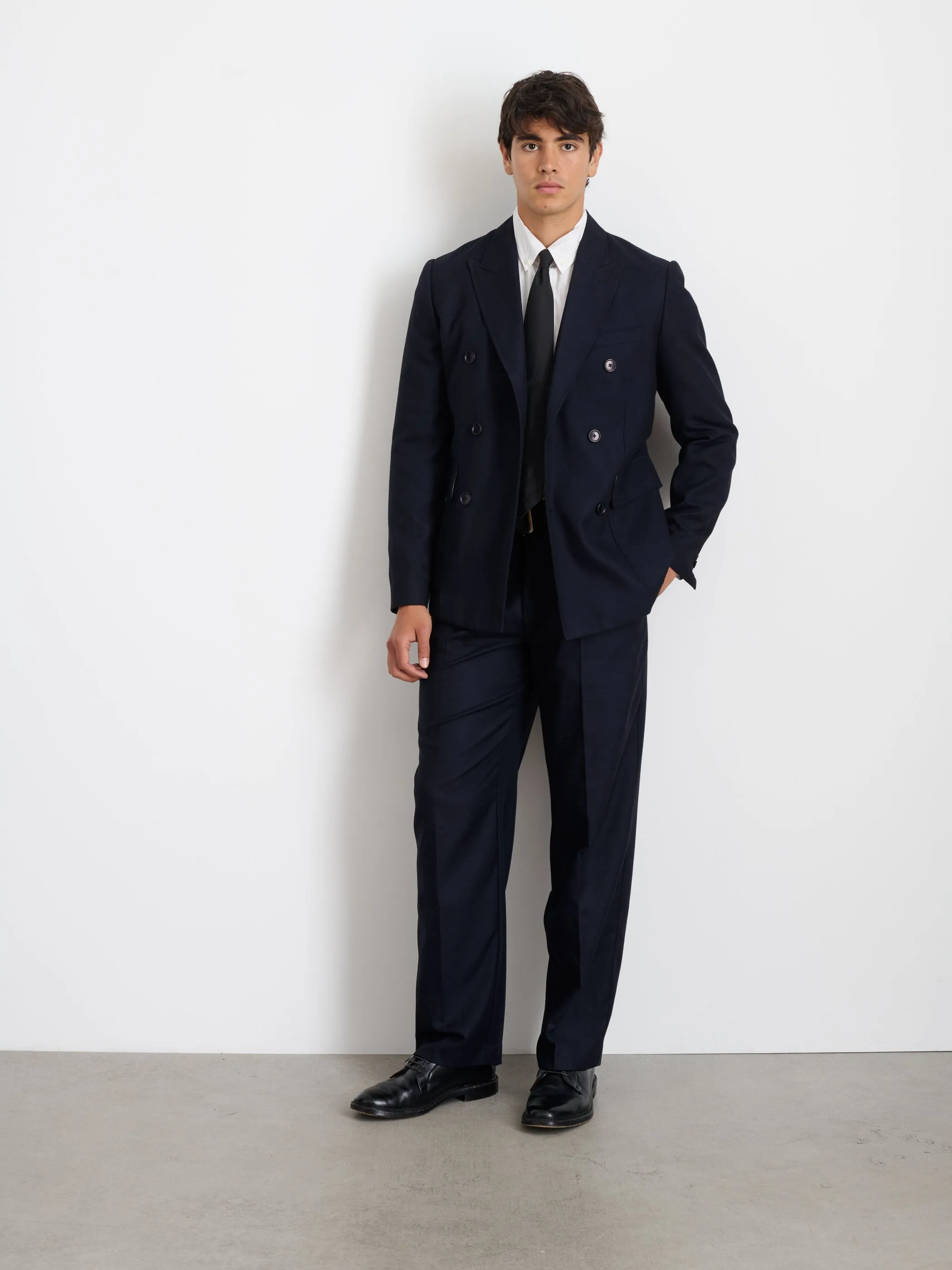 Henry Double Breasted Blazer In Wool Flannel sold by Alex Mill product image thumbnail 2