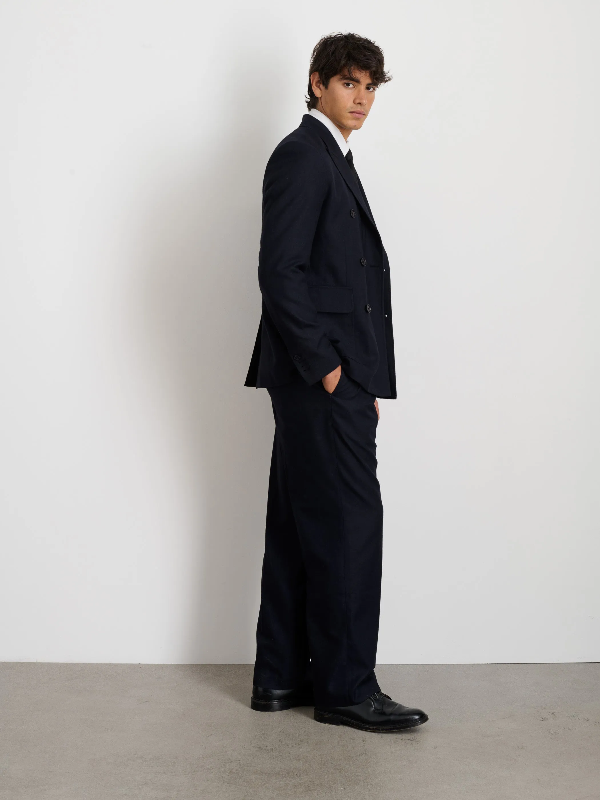 Henry Double Breasted Blazer In Wool Flannel sold by Alex Mill product image thumbnail 3