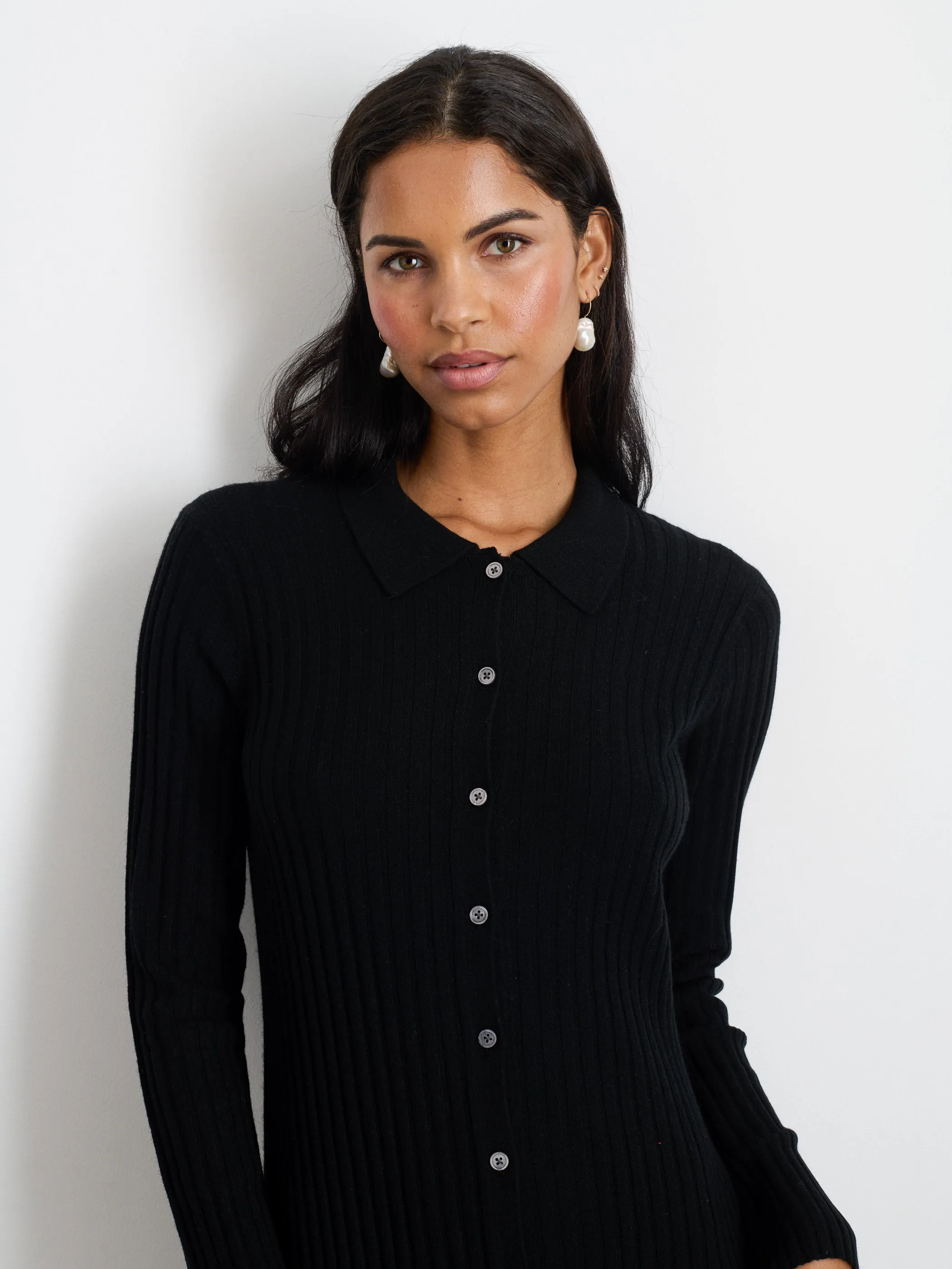 Long Sleeve Alice Ribbed Dress sold by Alex Mill product image thumbnail 5