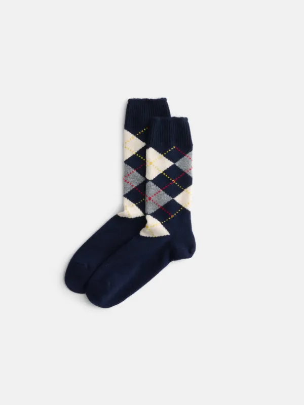 Argyle Sock In Cashmere sold by Alex Mill