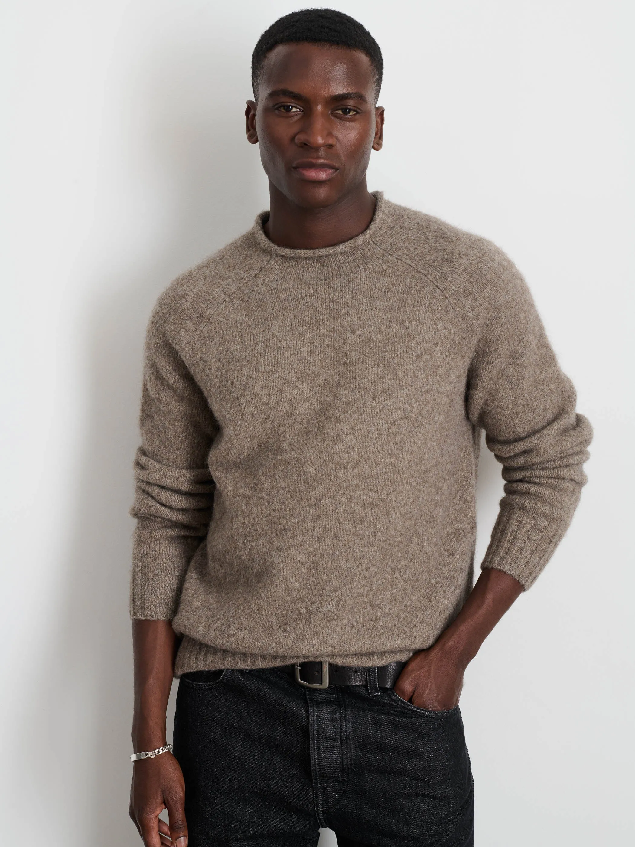 Alex Rollneck Sweater in Alpaca sold by Alex Mill product image thumbnail 3