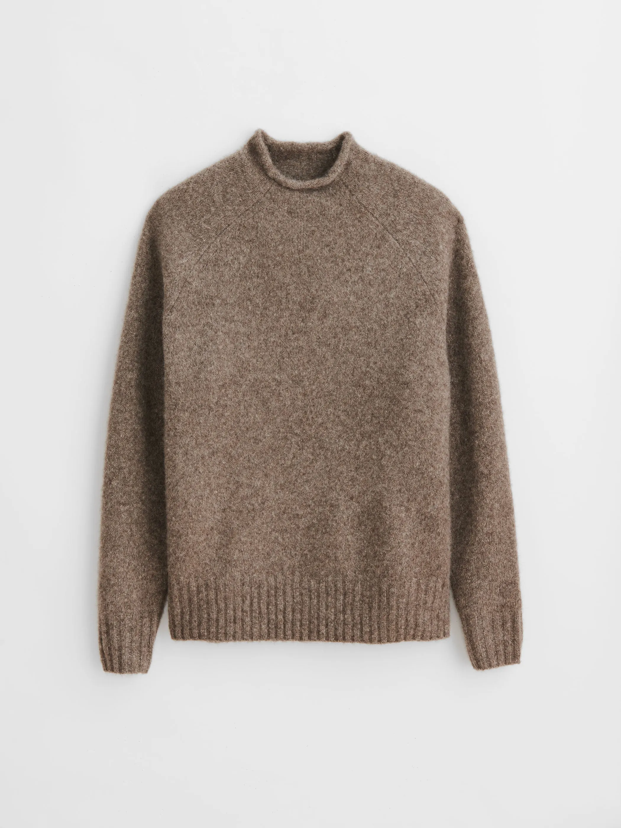Alex Rollneck Sweater in Alpaca sold by Alex Mill