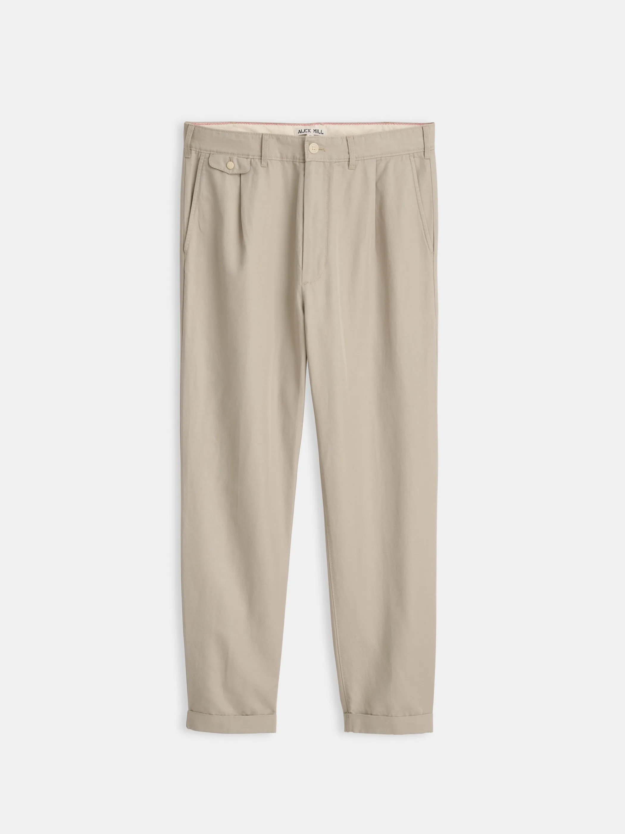 Standard Pleated Pant in Cotton Linen sold by Alex Mill
