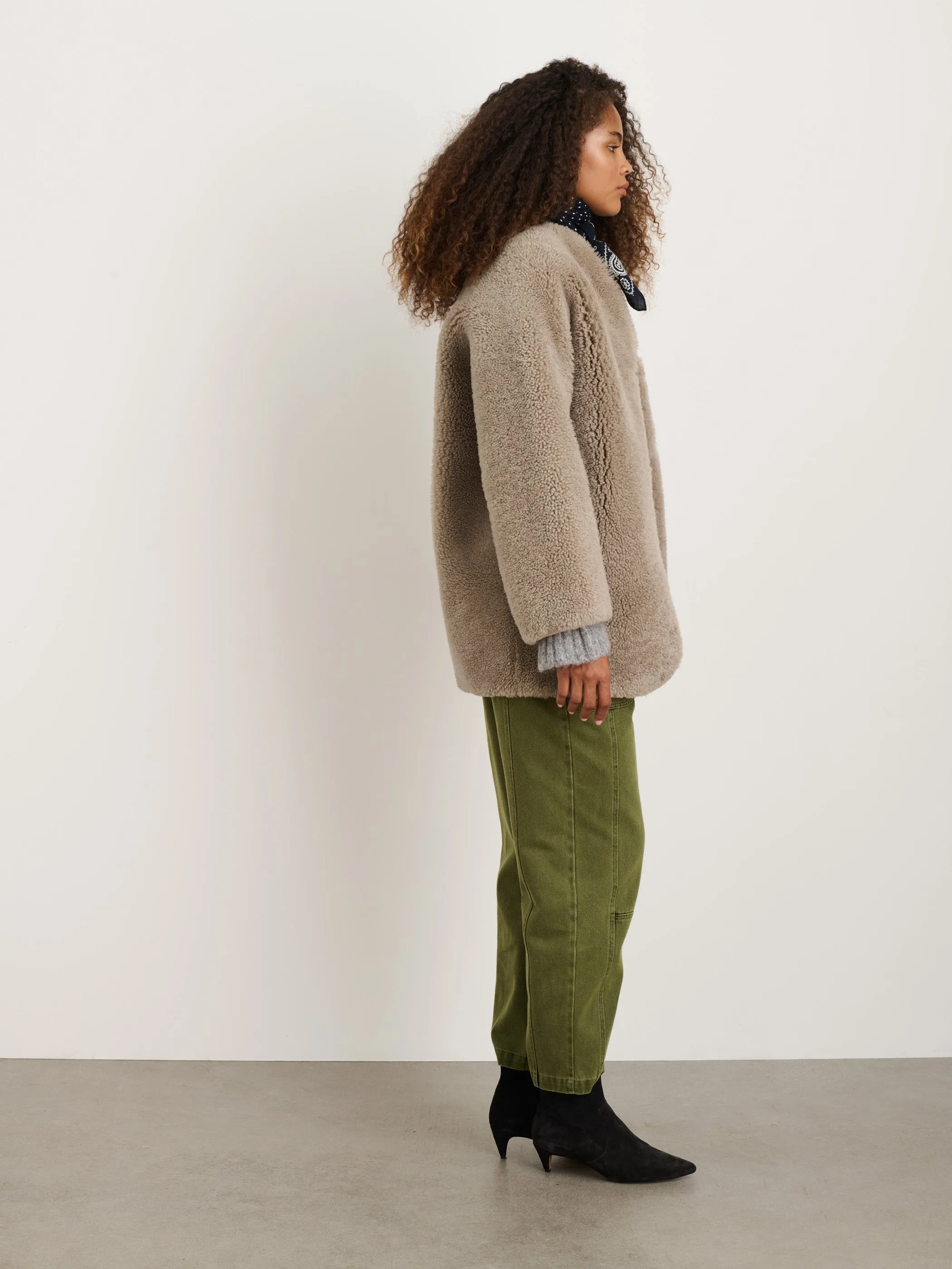 Owen Barry x Alex Mill Mae Shearling Coat sold by Alex Mill product image thumbnail 5