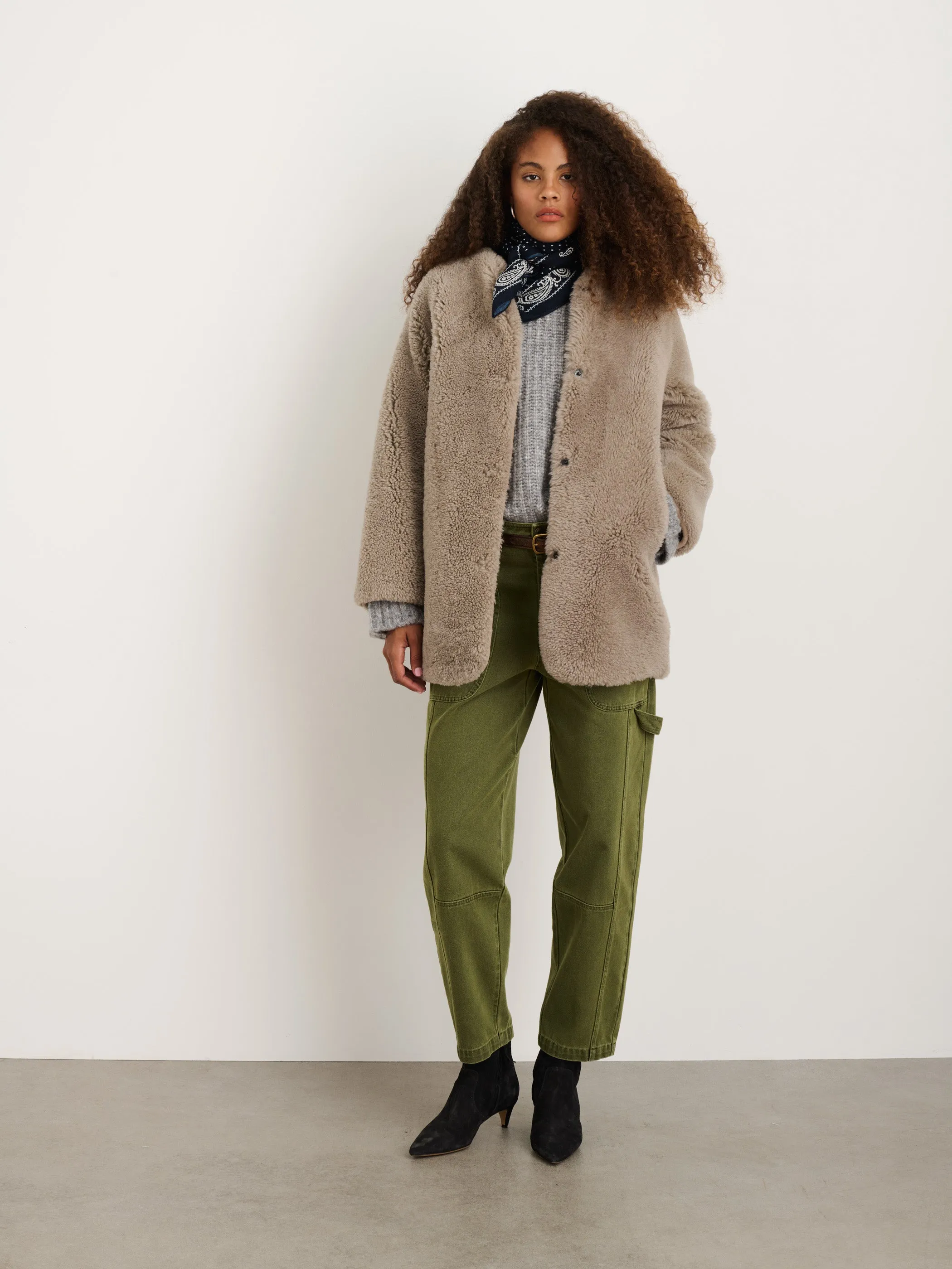 Owen Barry x Alex Mill Mae Shearling Coat sold by Alex Mill product image thumbnail 3