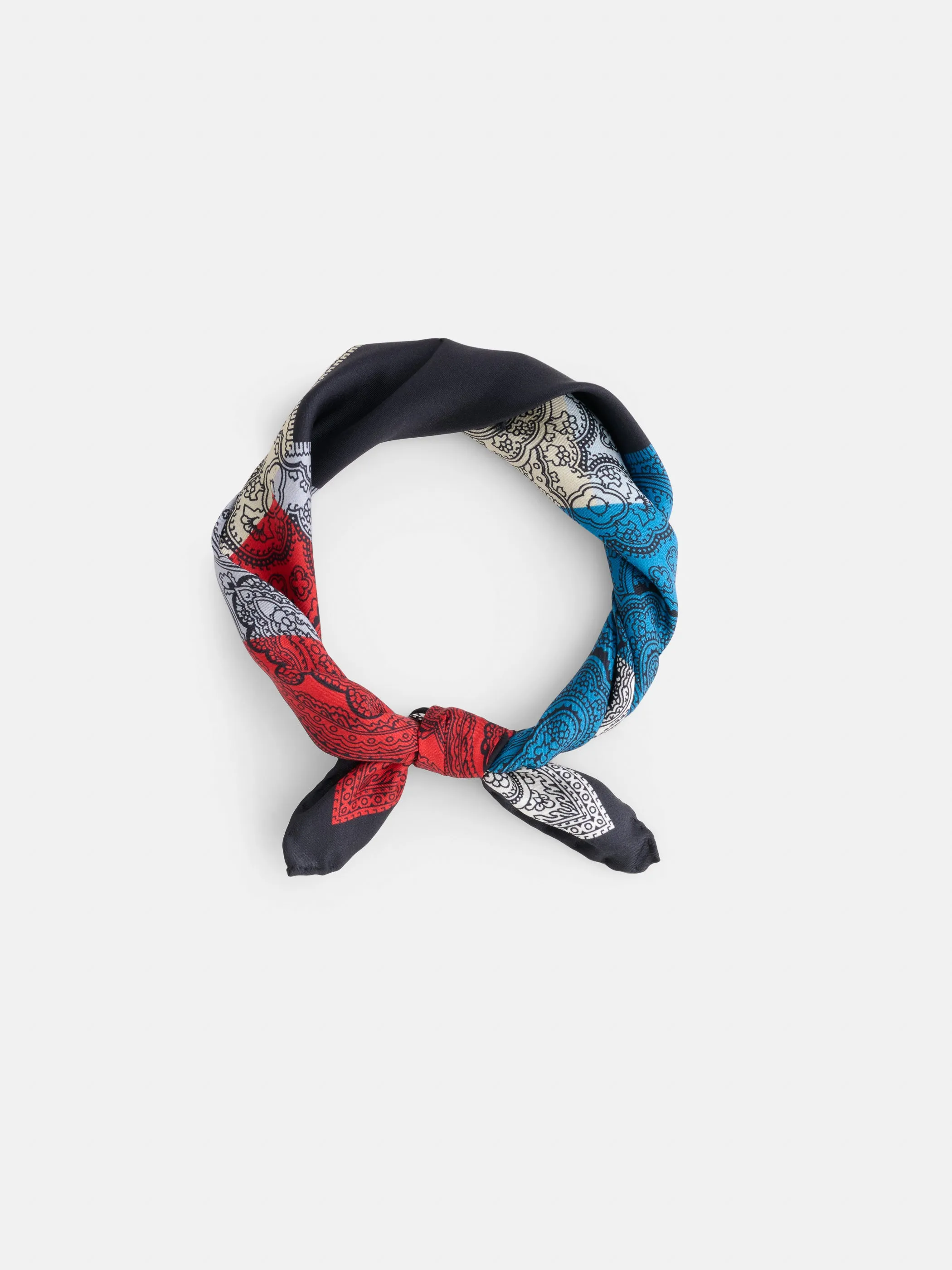 Italian Diamond Paisley Scarf in Silk sold by Alex Mill product image thumbnail 2