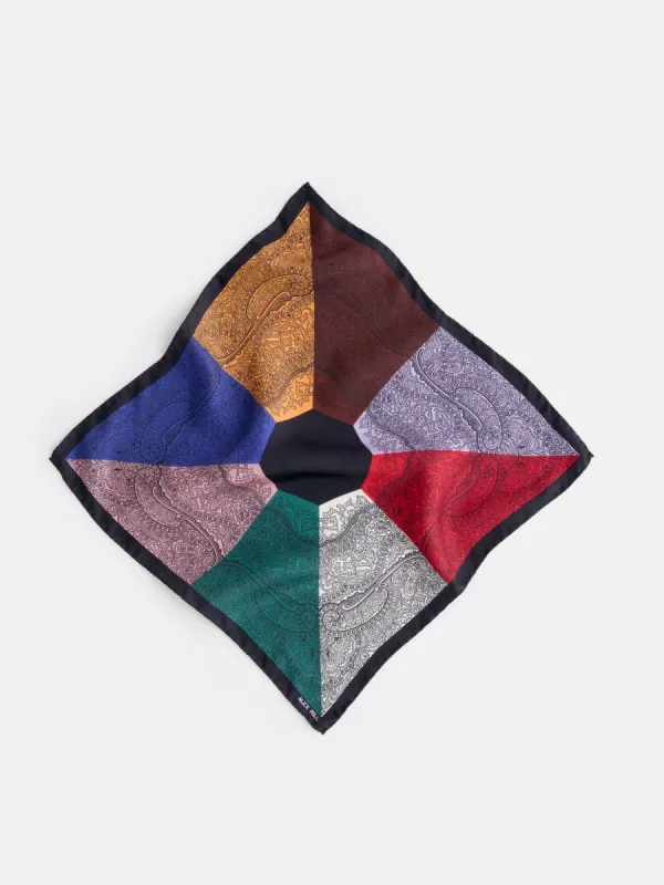 Italian Block Paisley Scarf in Silks sold by Alex Mill