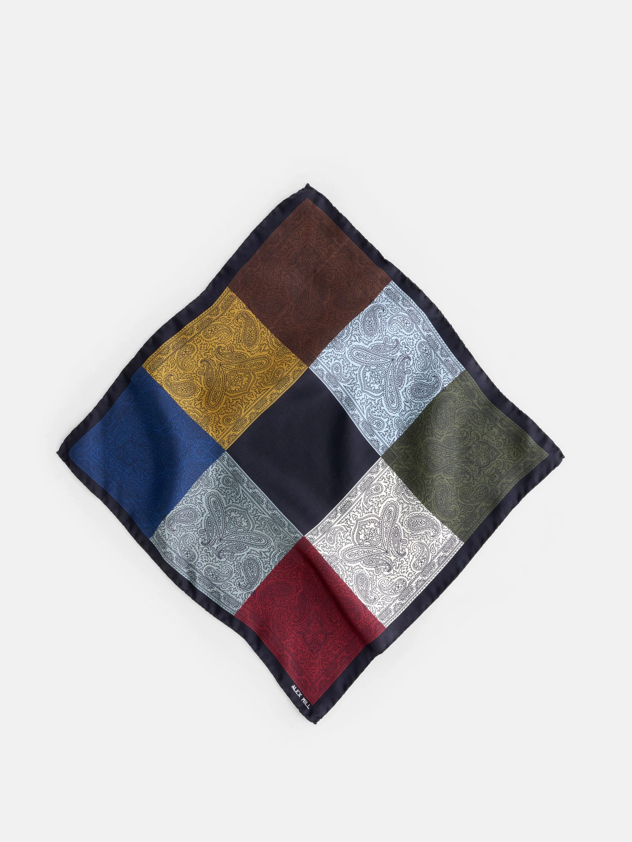 Italian Octagon Paisley Scarf in Silk sold by Alex Mill