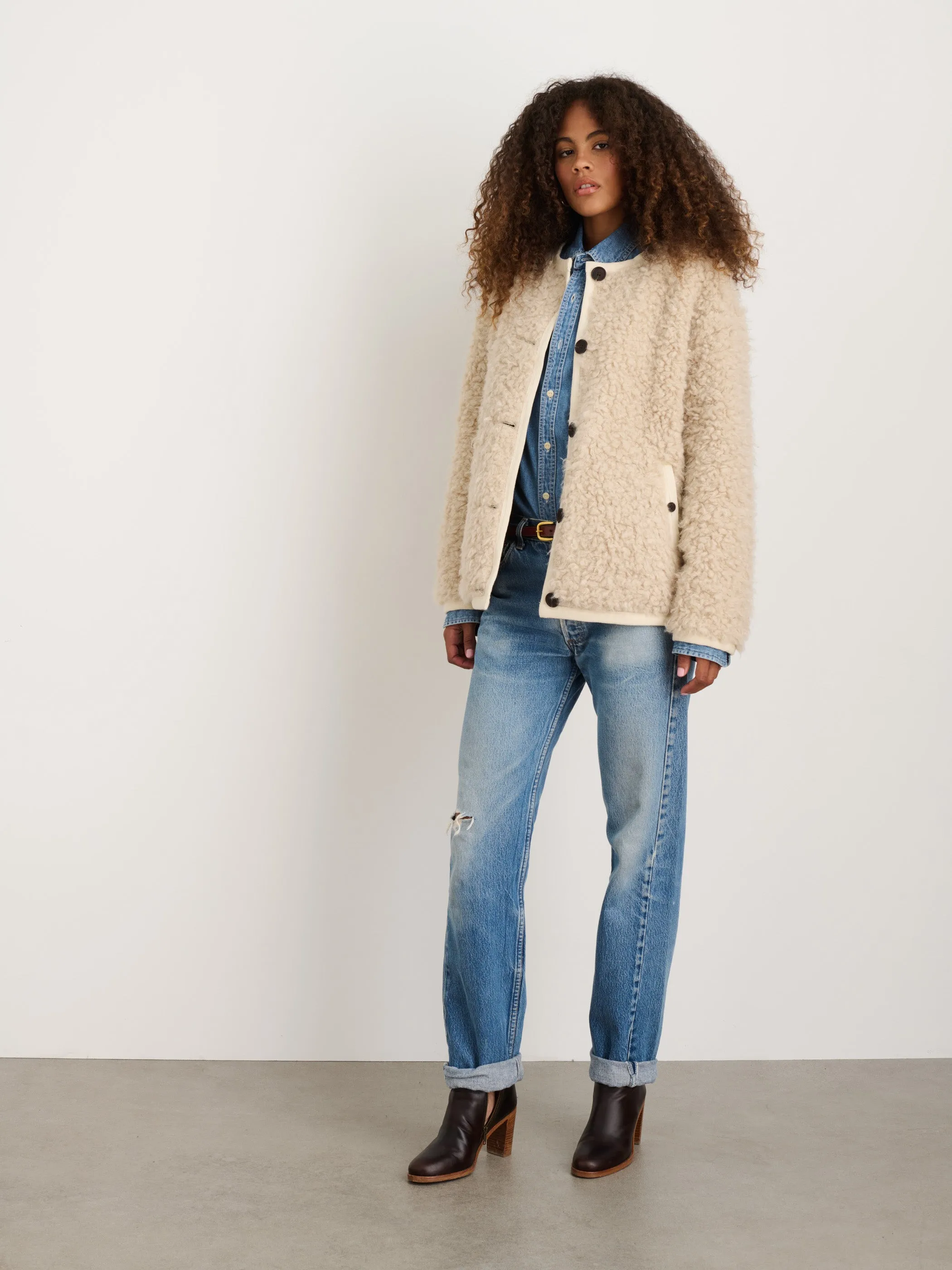 Reversible Polar Bear Jacket sold by Alex Mill product image thumbnail 4