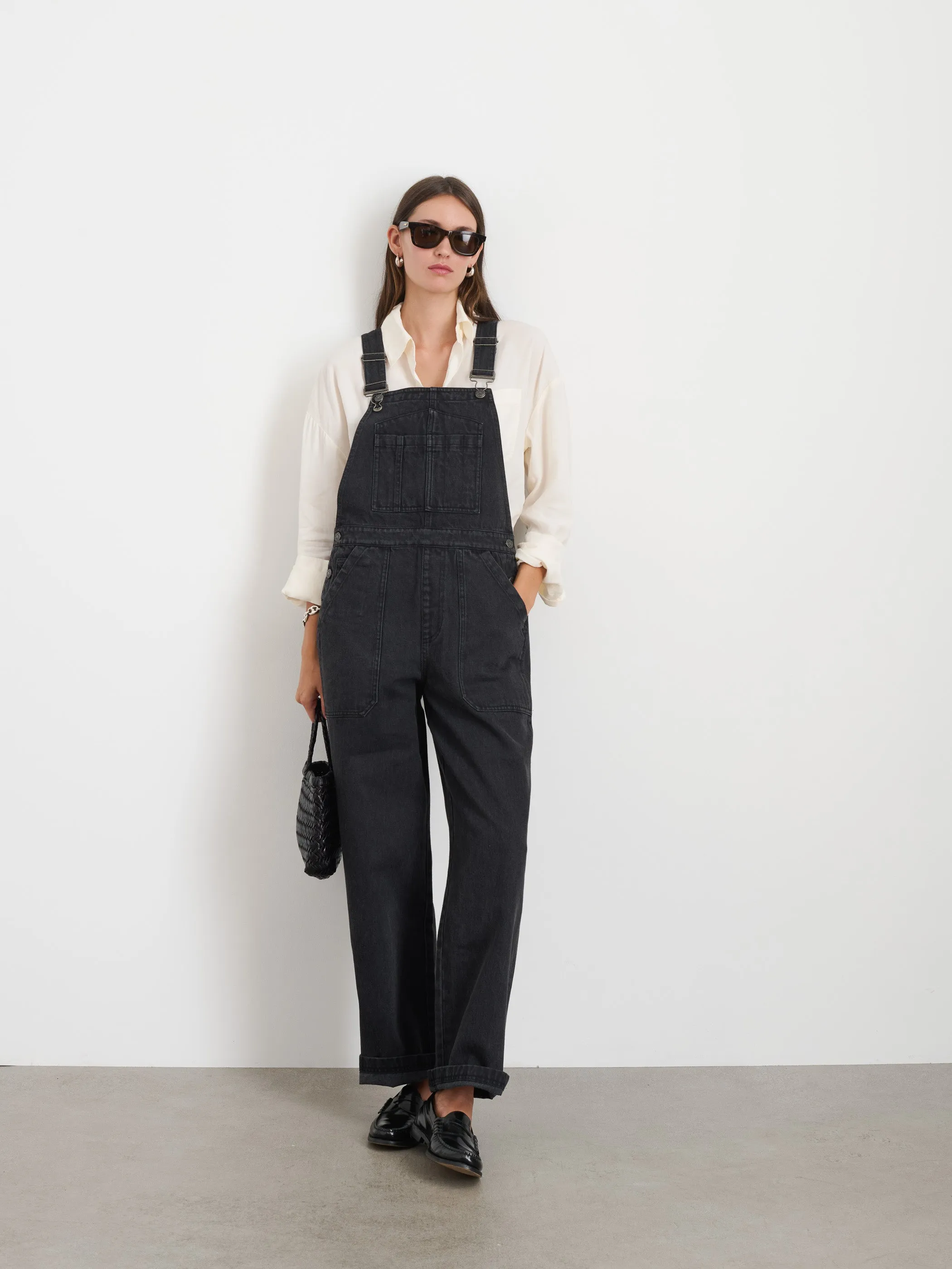Lili Overall In Black Denim sold by Alex Mill product image thumbnail 2