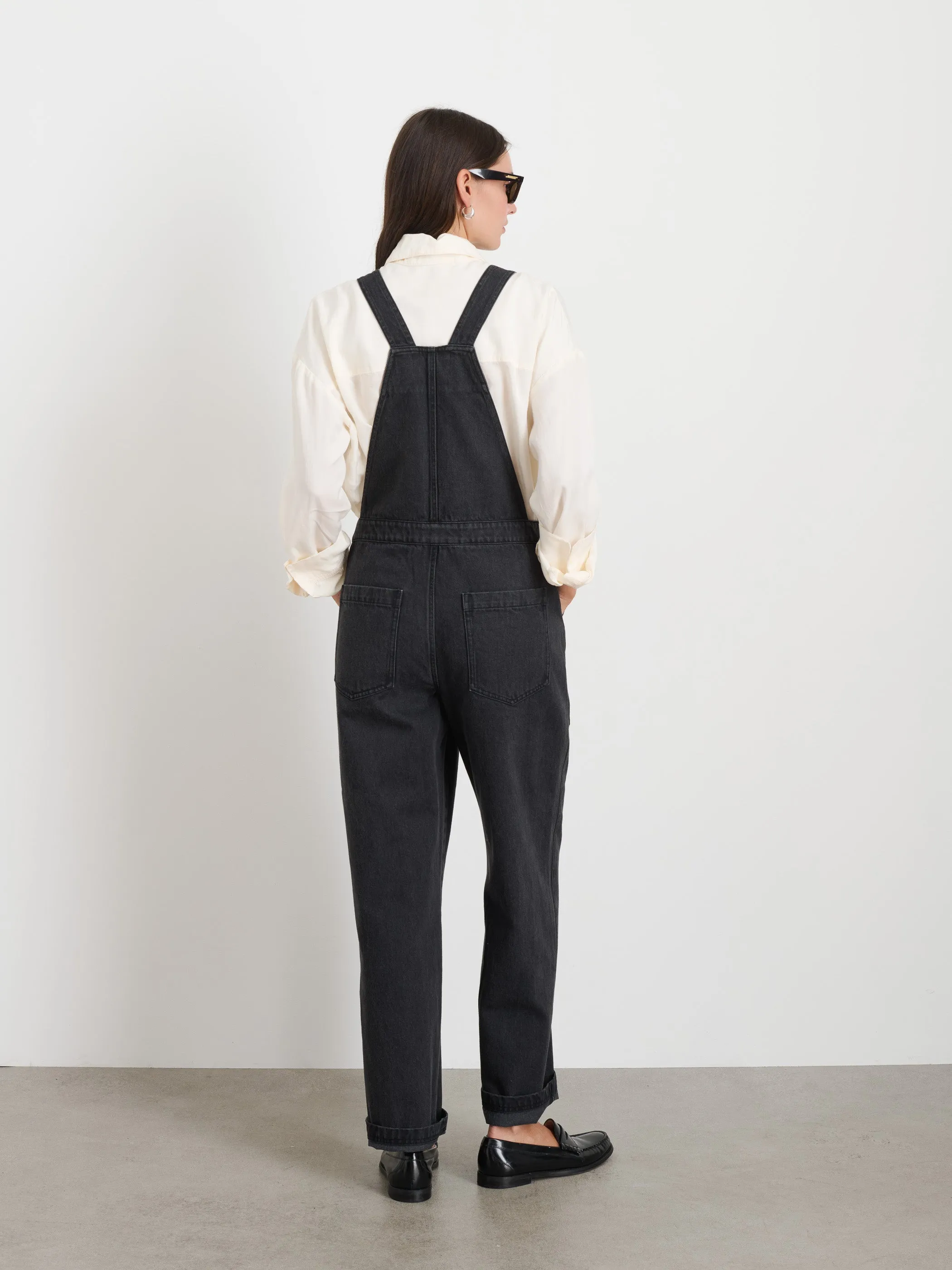Lili Overall In Black Denim sold by Alex Mill product image thumbnail 4