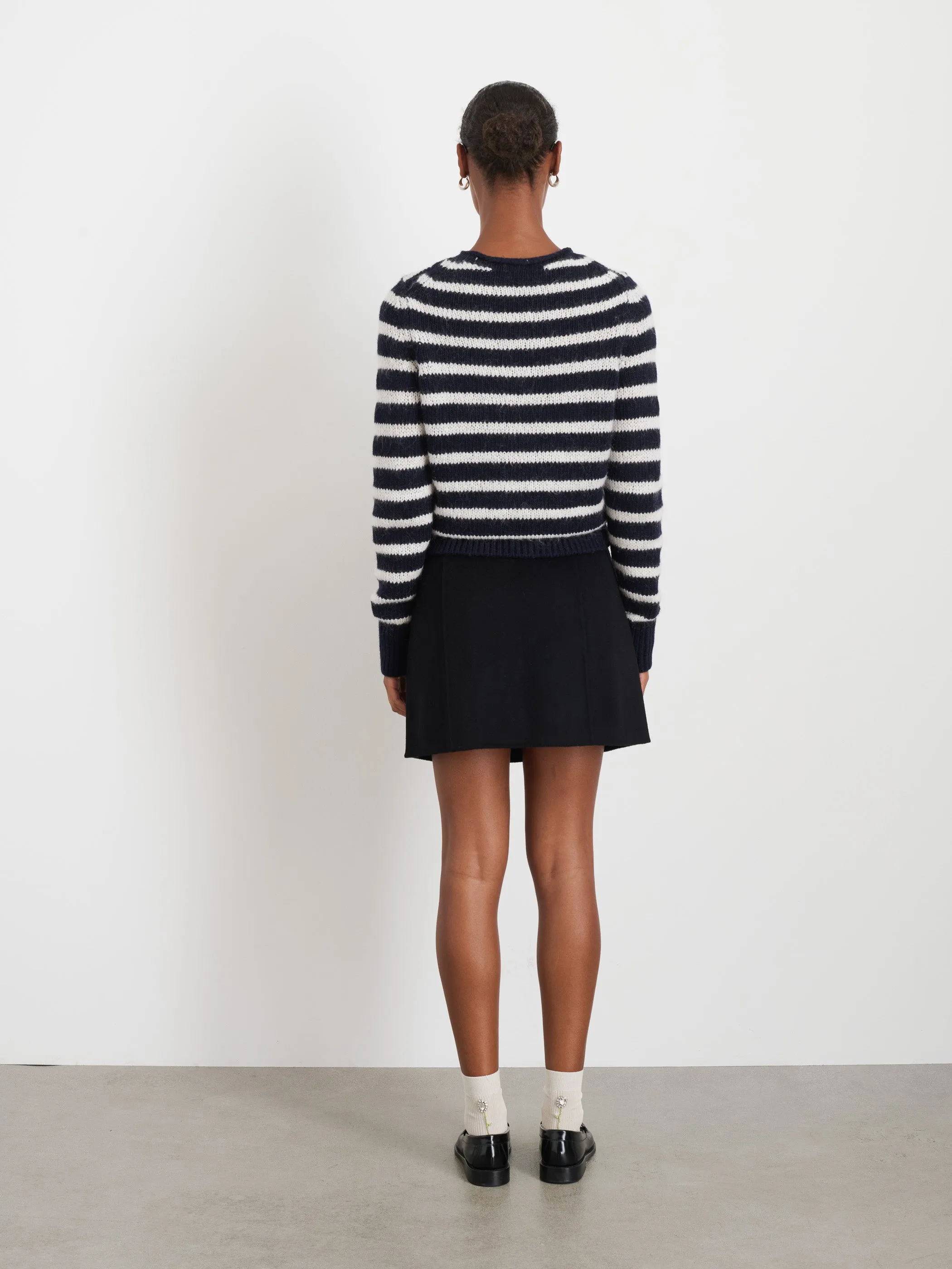 Naomi Mini Skirt in Doubleface Wool sold by Alex Mill product image thumbnail 4