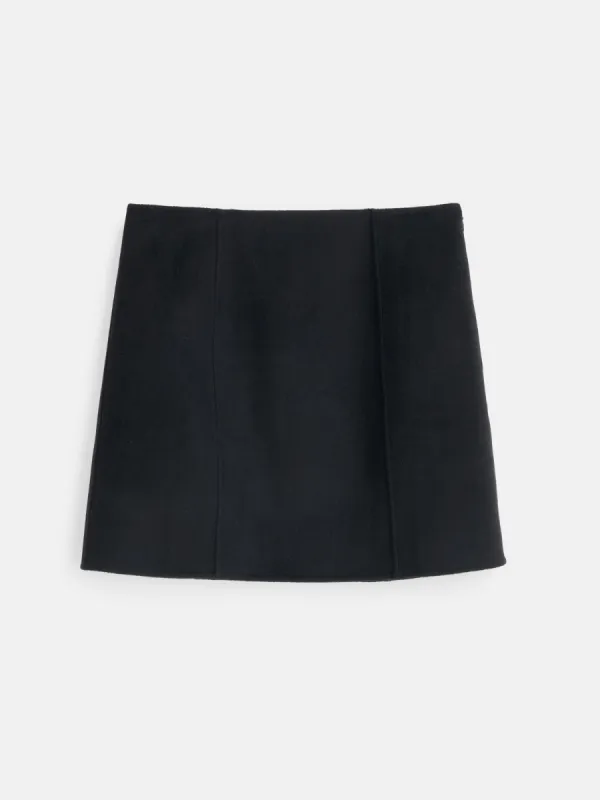 Naomi Mini Skirt in Doubleface Wool sold by Alex Mill