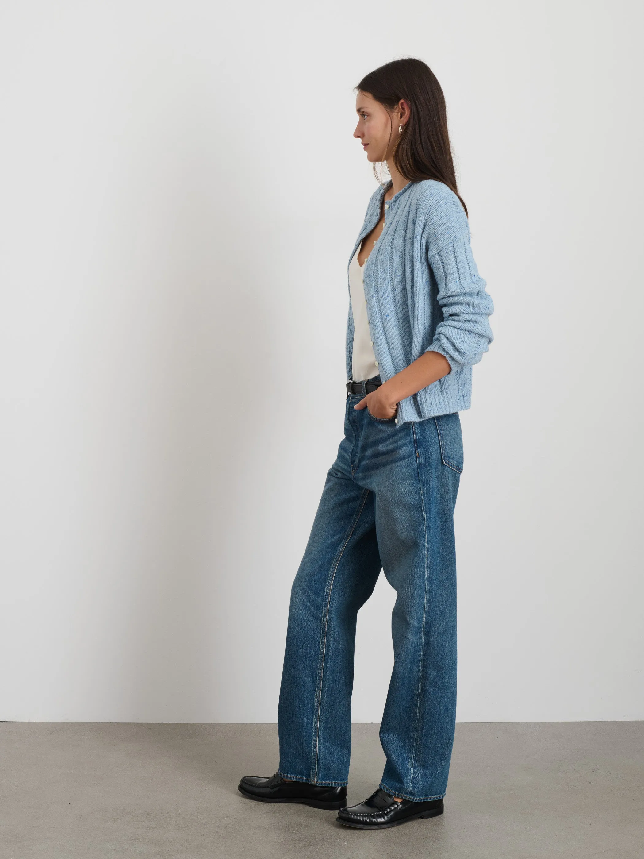 Reese Cardigan In Donegal sold by Alex Mill product image thumbnail 3