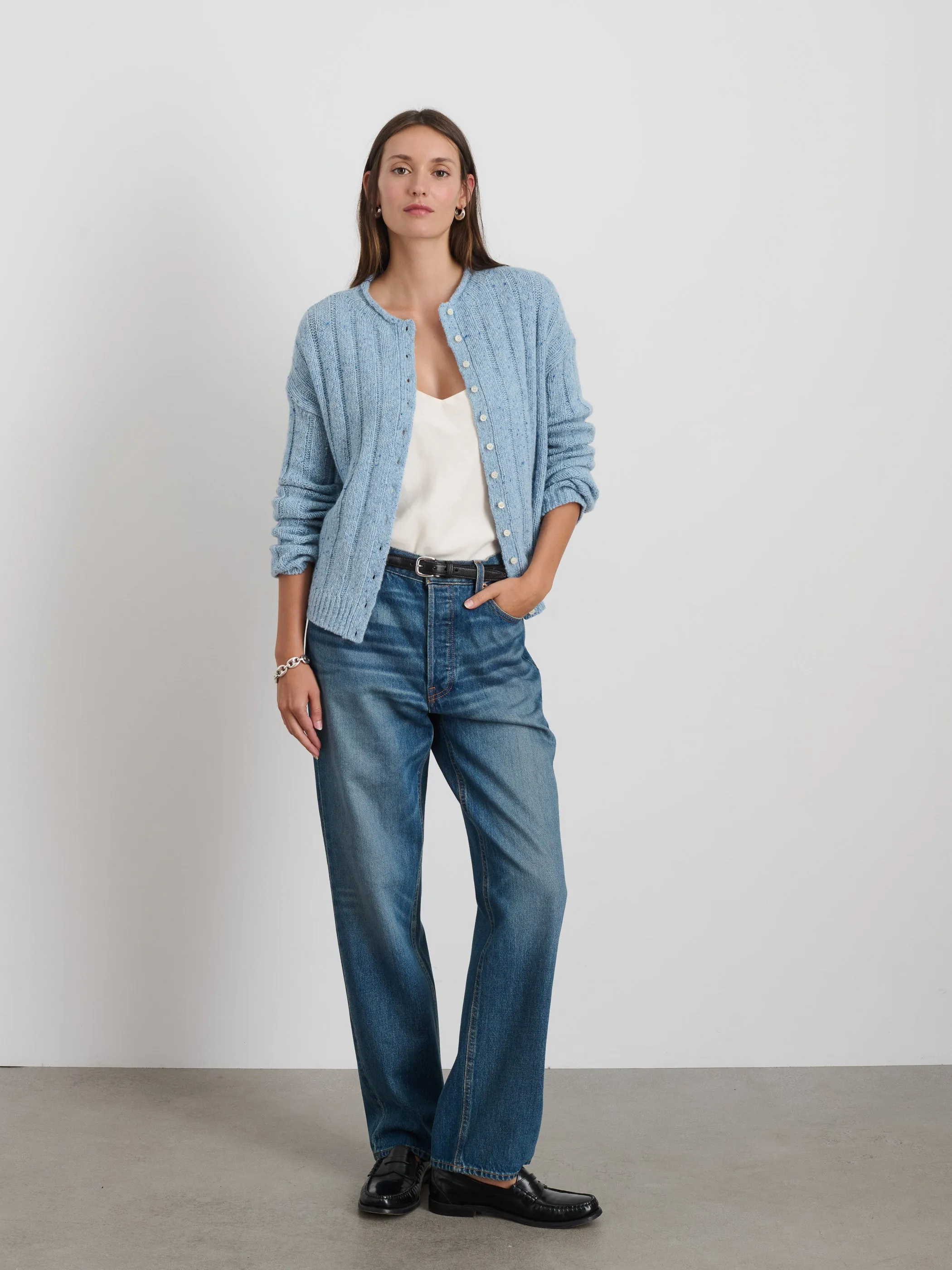 Reese Cardigan In Donegal sold by Alex Mill product image thumbnail 2