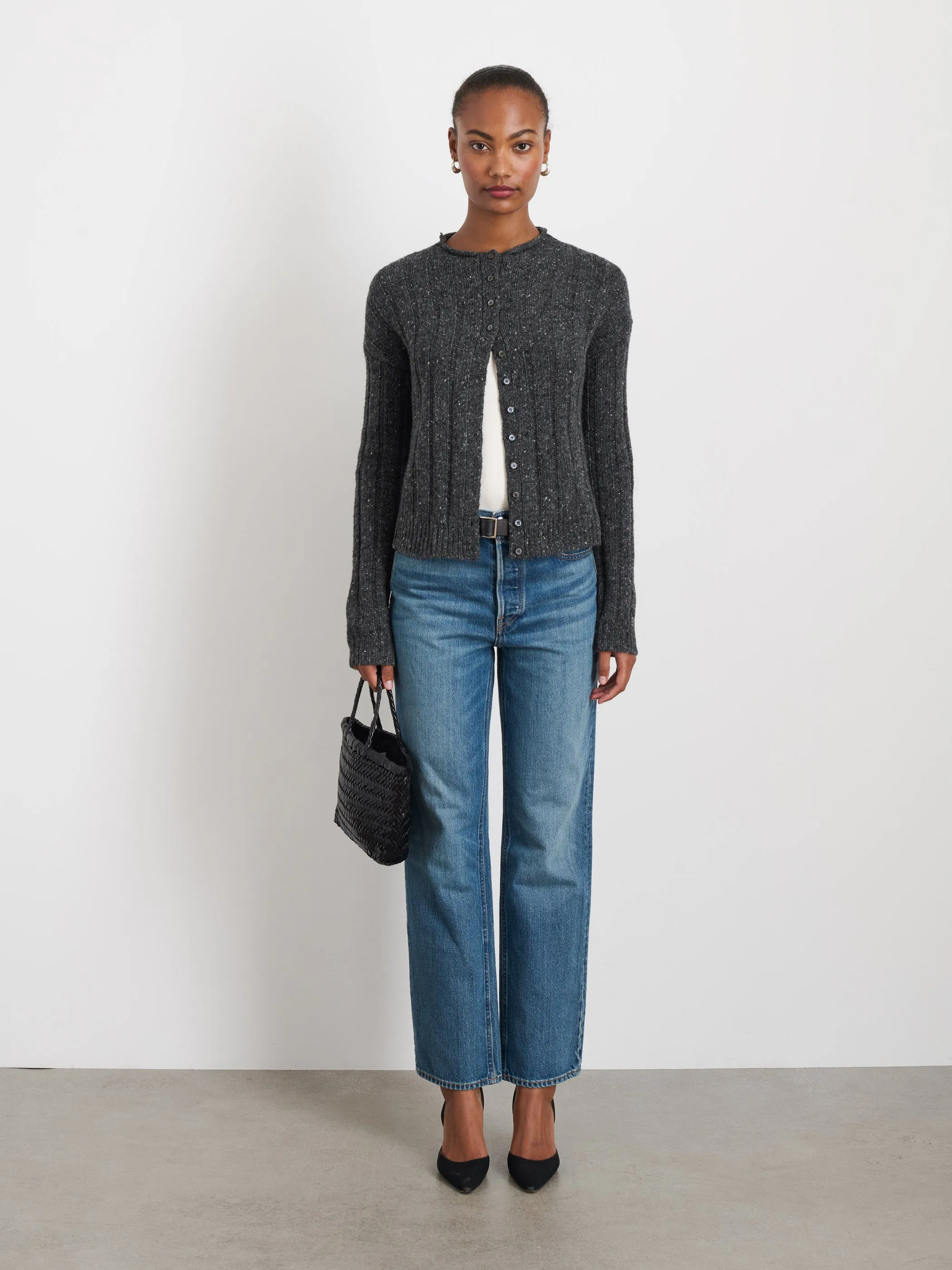 Reese Cardigan In Donegal sold by Alex Mill product image thumbnail 2