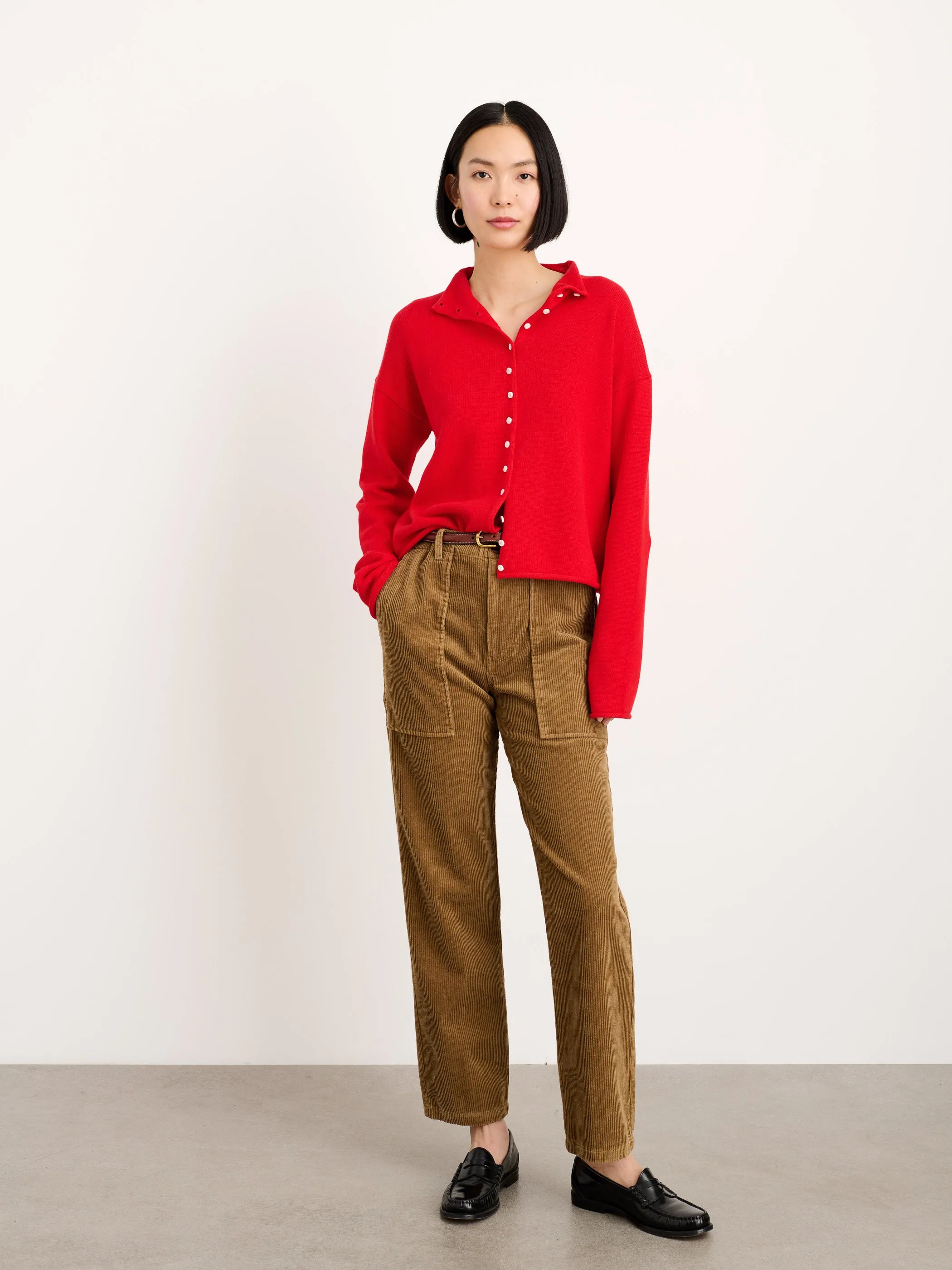 Taylor Cardigan In Cotton Cashmere sold by Alex Mill product image thumbnail 3