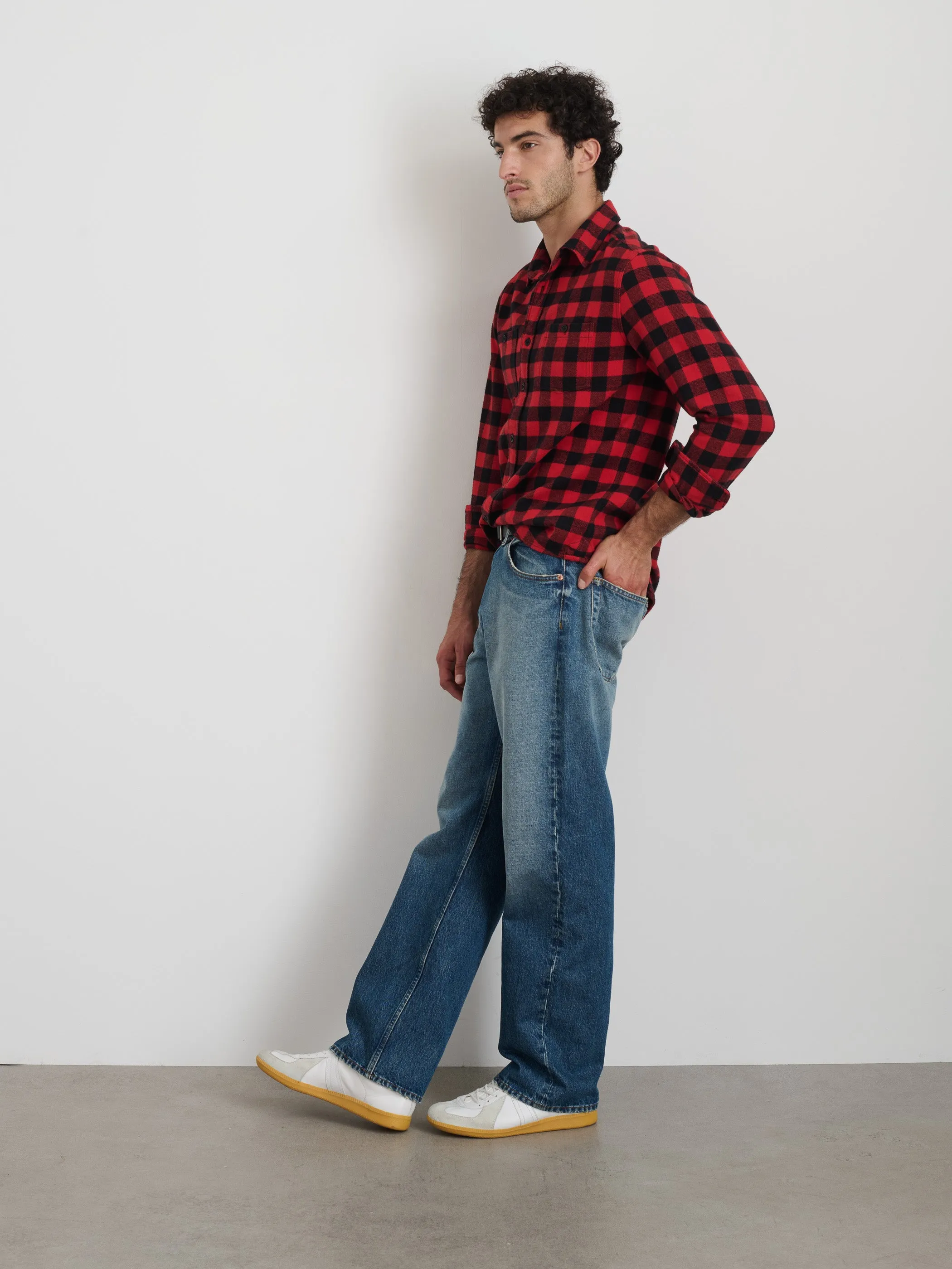 Work Shirt In Plaid Flannel sold by Alex Mill product image thumbnail 3