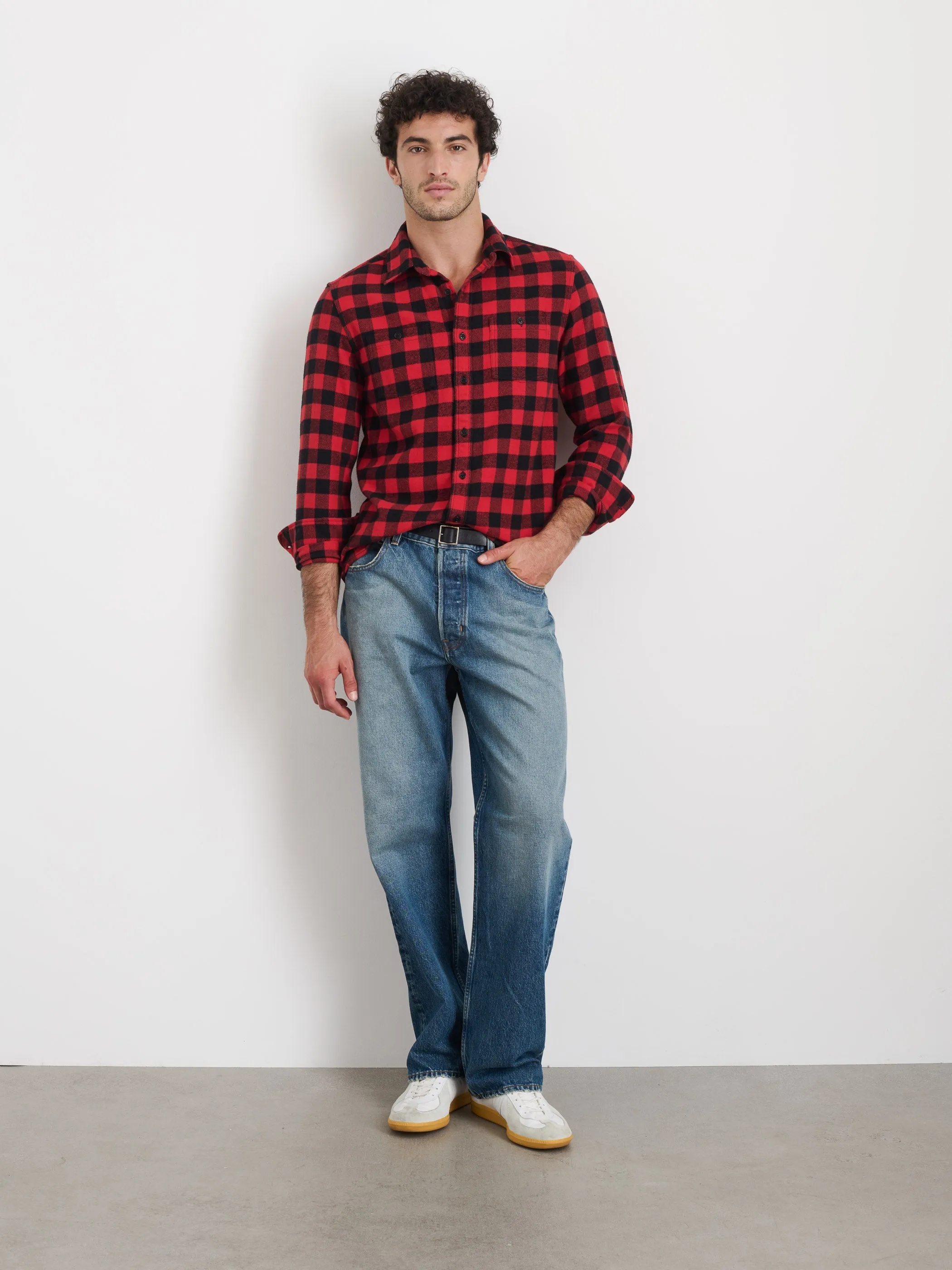 Work Shirt In Plaid Flannel sold by Alex Mill product image thumbnail 2