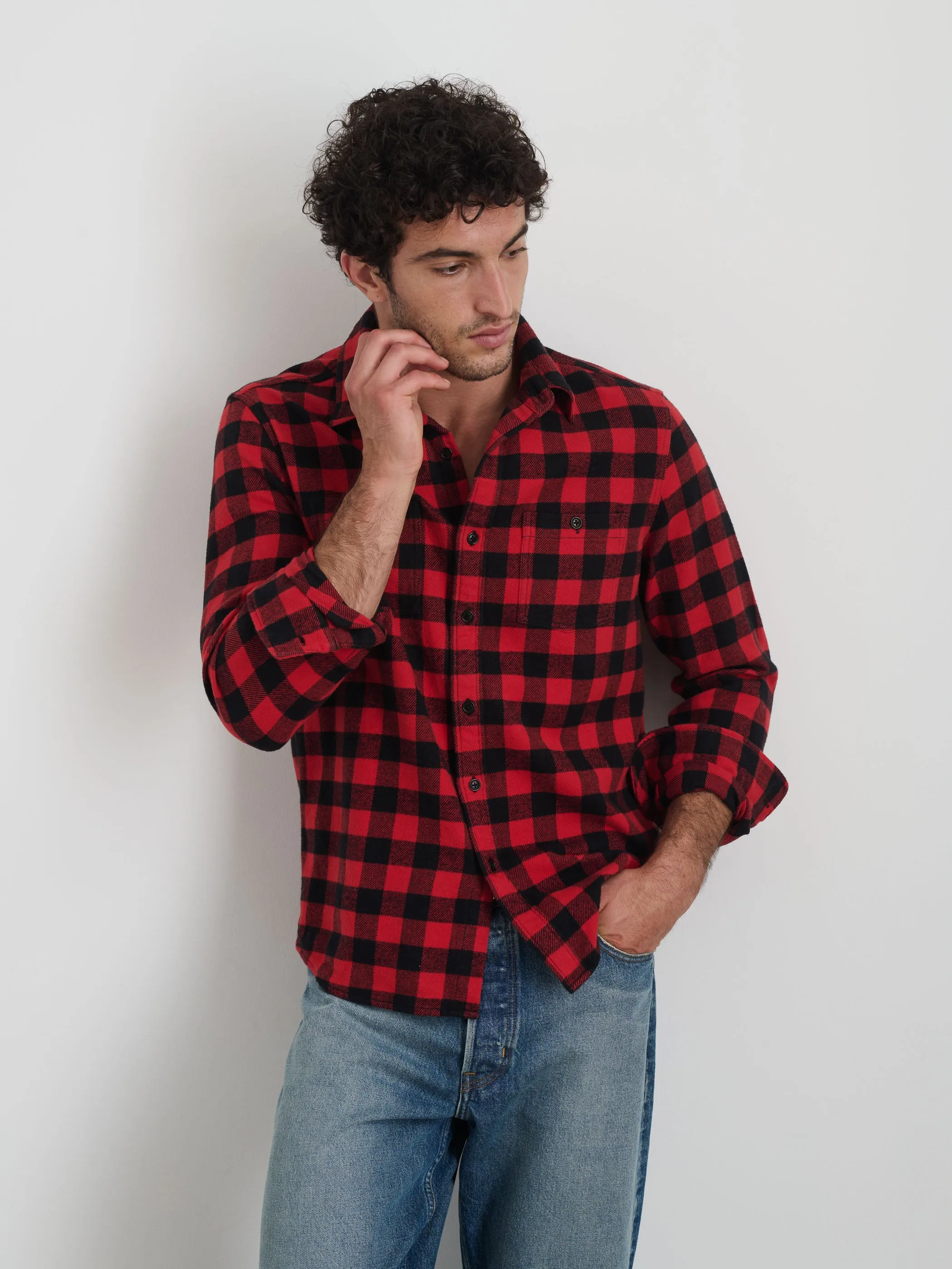 Work Shirt In Plaid Flannel sold by Alex Mill product image thumbnail 5