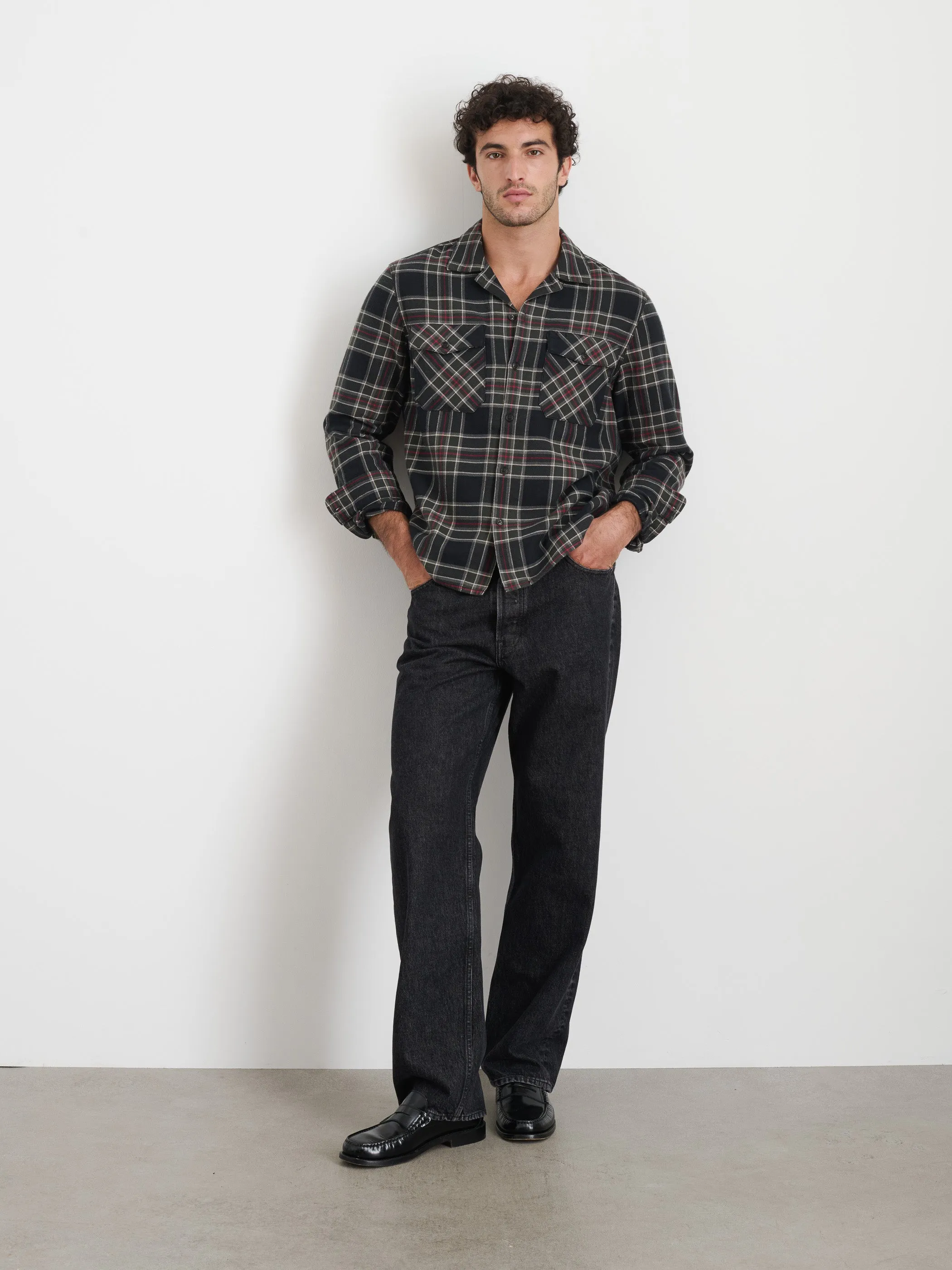 Ethan Shirt In Vintage Wash Flannel sold by Alex Mill product image thumbnail 2