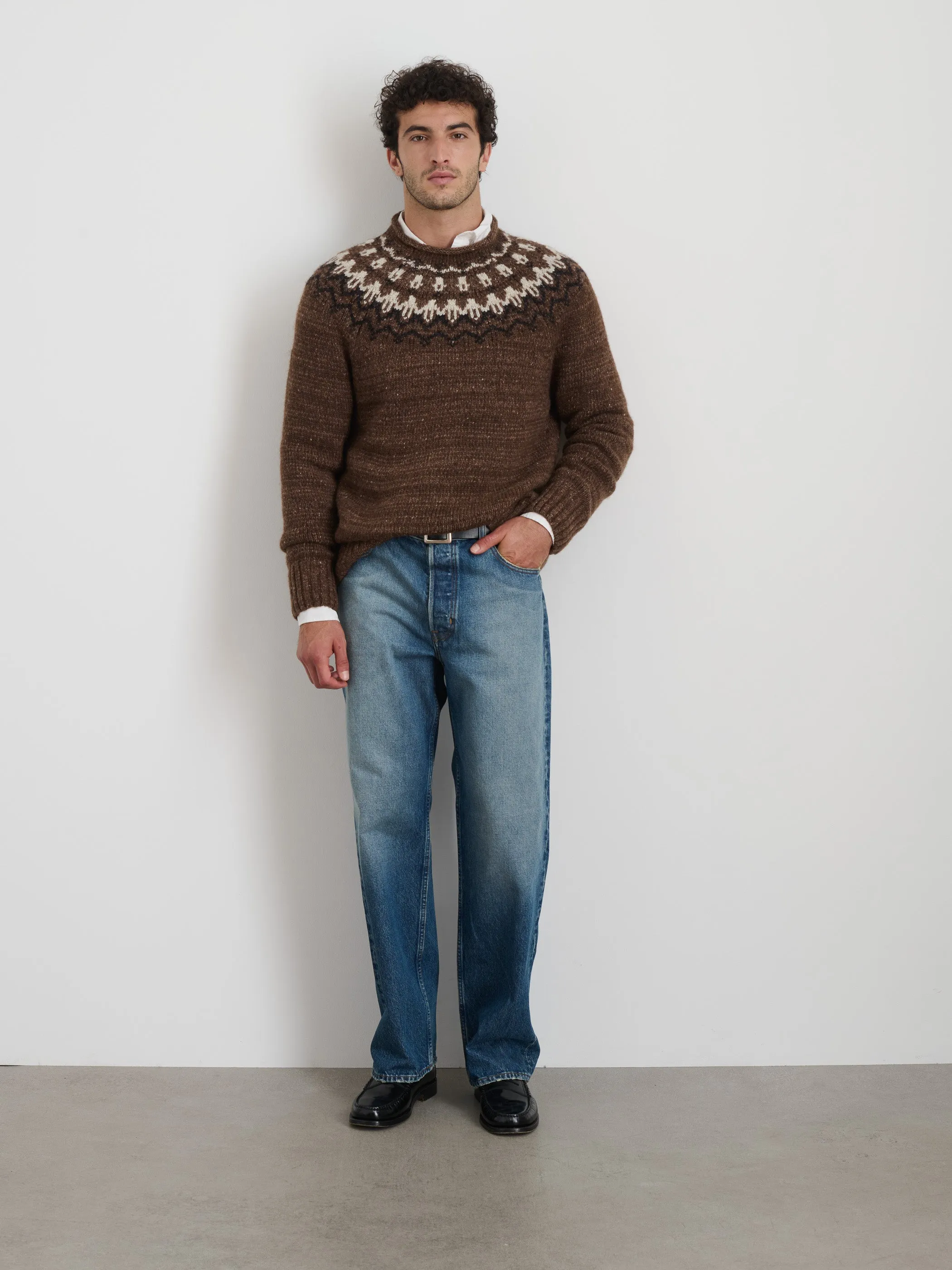 Fair Isle Rollneck Sweater sold by Alex Mill product image thumbnail 3