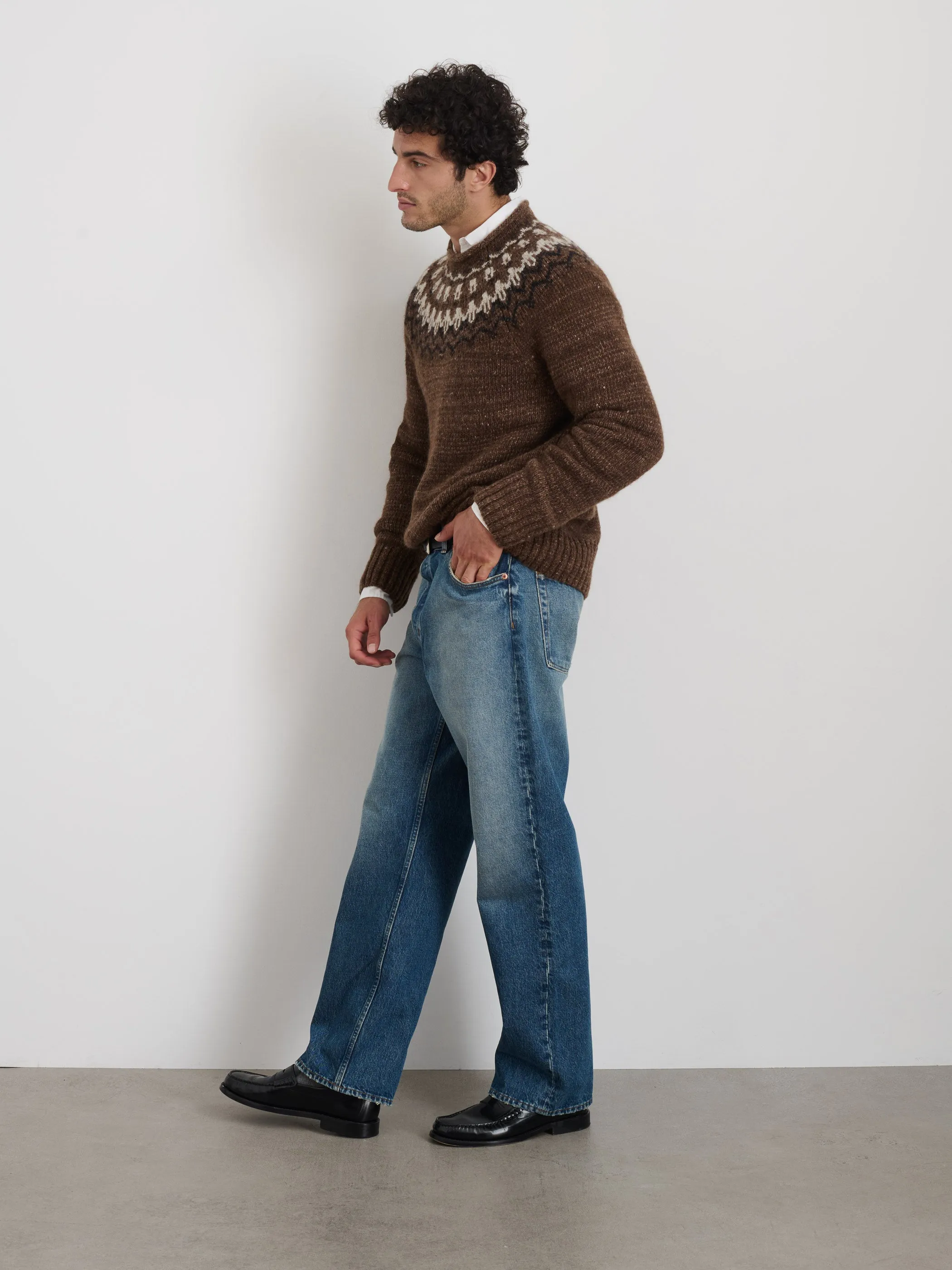 Fair Isle Rollneck Sweater sold by Alex Mill product image thumbnail 4