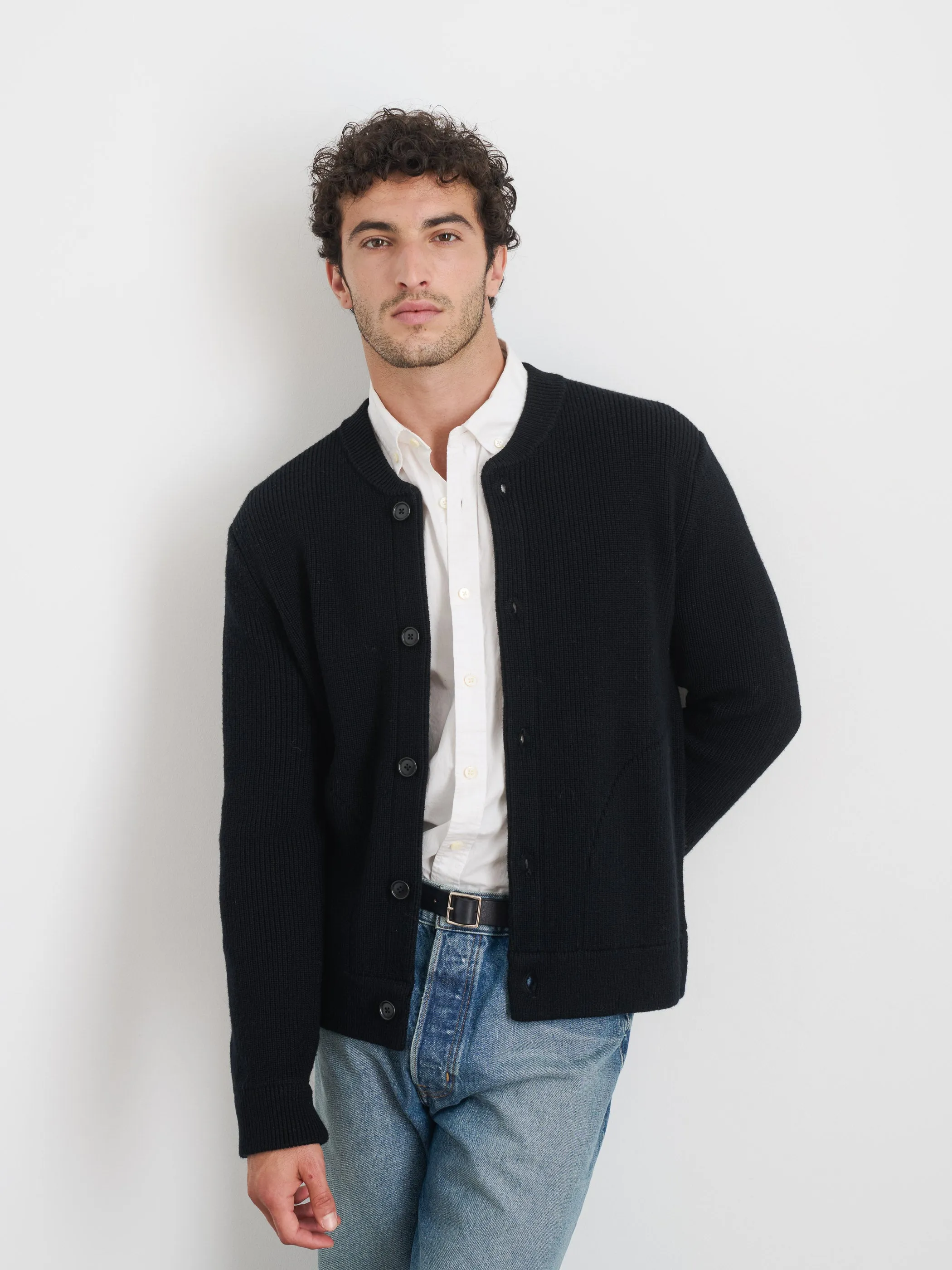 Donny Sweater Jacket In Heavyweight Wool sold by Alex Mill product image thumbnail 2