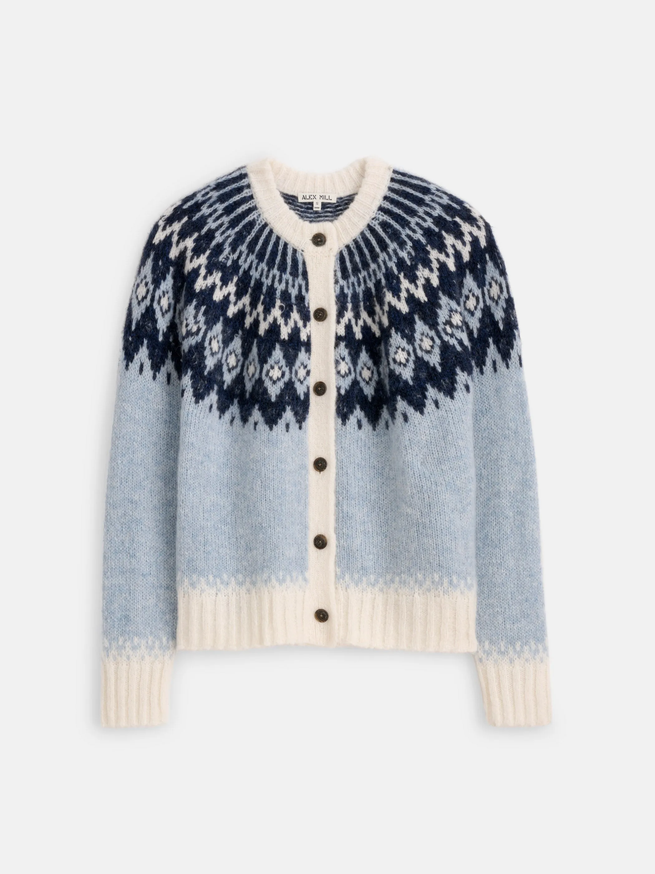 Ashwood Fair Isle Cardigan sold by Alex Mill