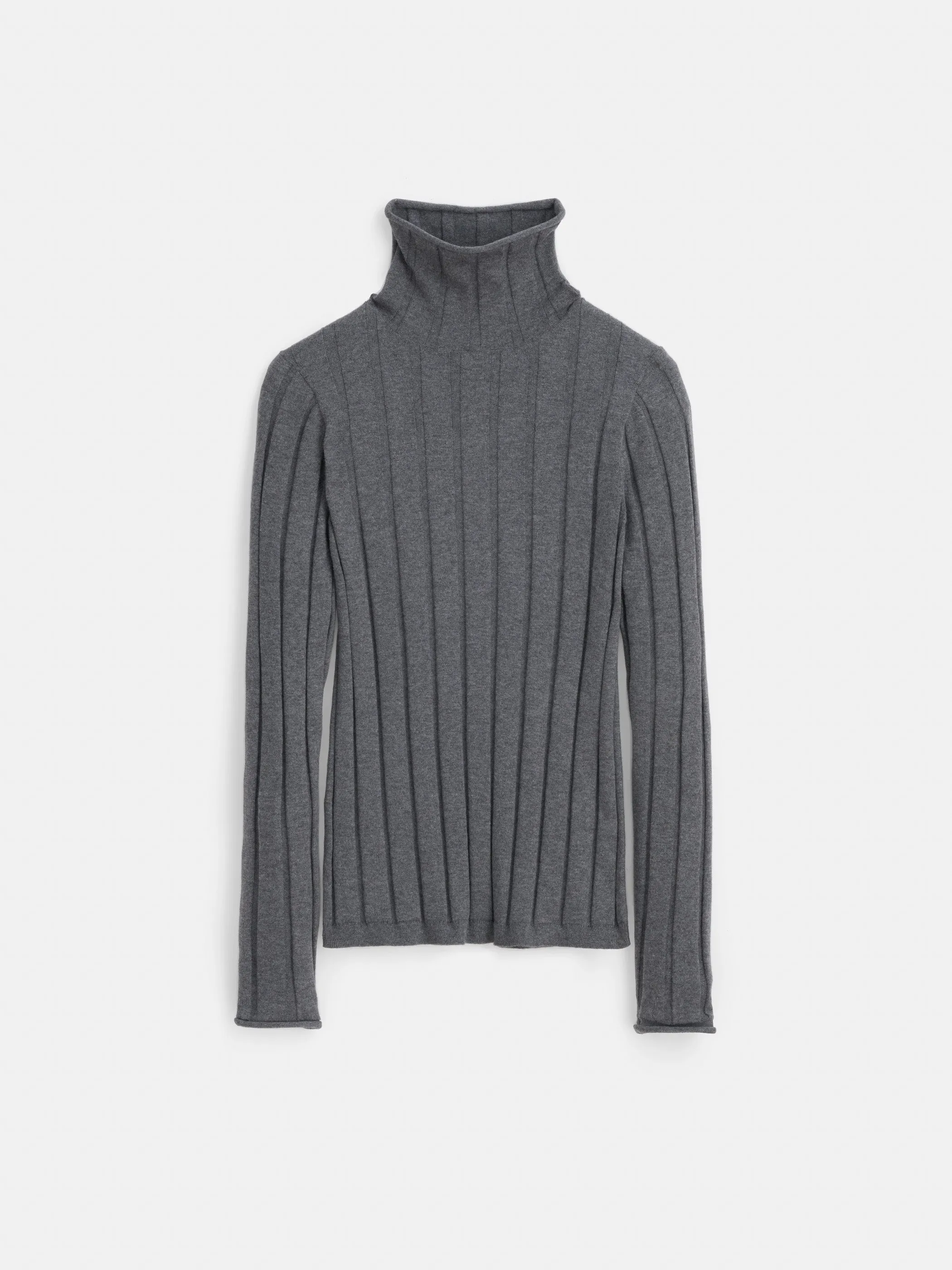 Ellie Ribbed Turtleneck In Cotton Cashmere sold by Alex Mill