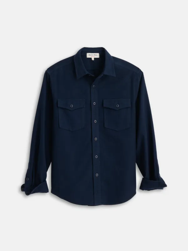 Highland Shirt In Chamois sold by Alex Mill