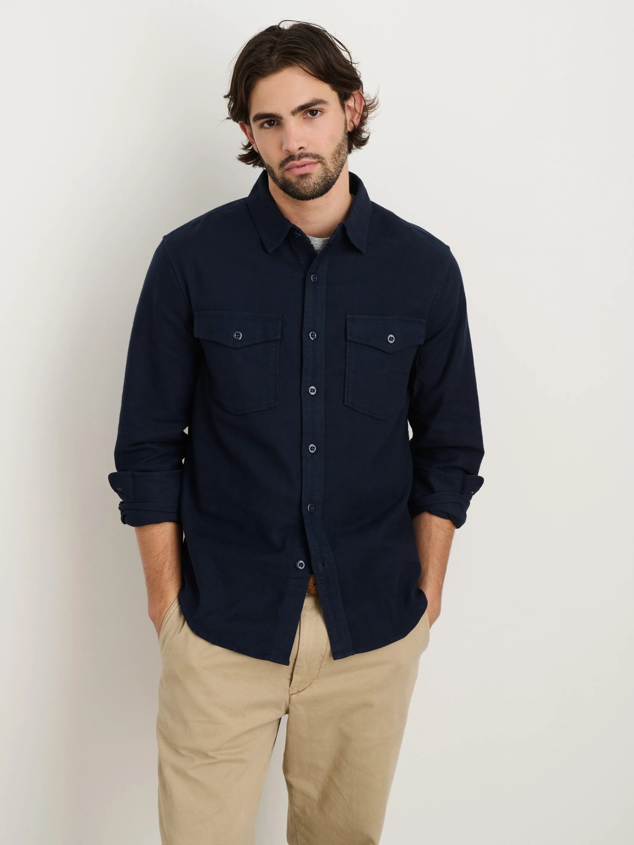 Highland Shirt In Chamois sold by Alex Mill product image thumbnail 3
