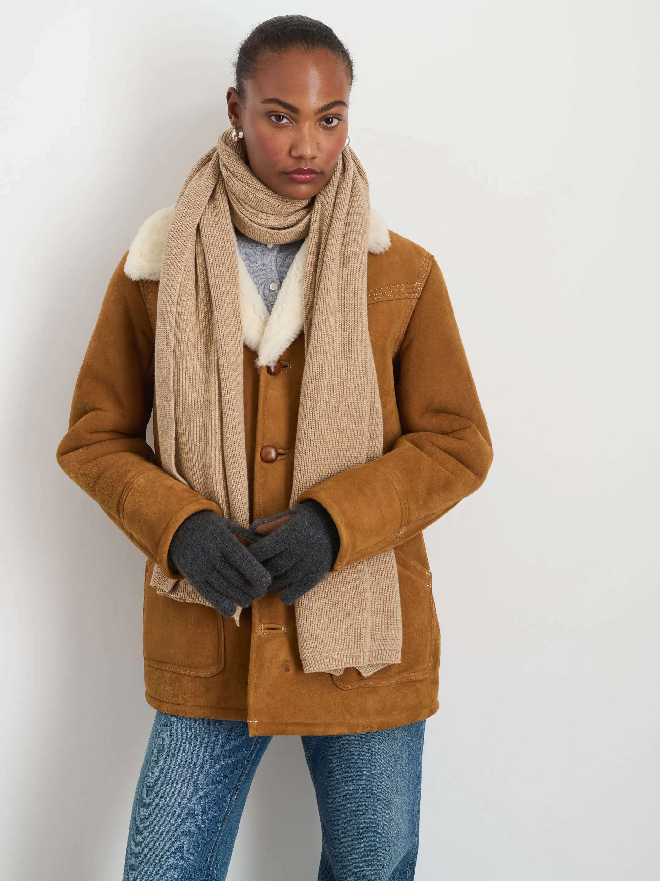 Blanket Scarf In Cotton Cashmere sold by Alex Mill product image thumbnail 3