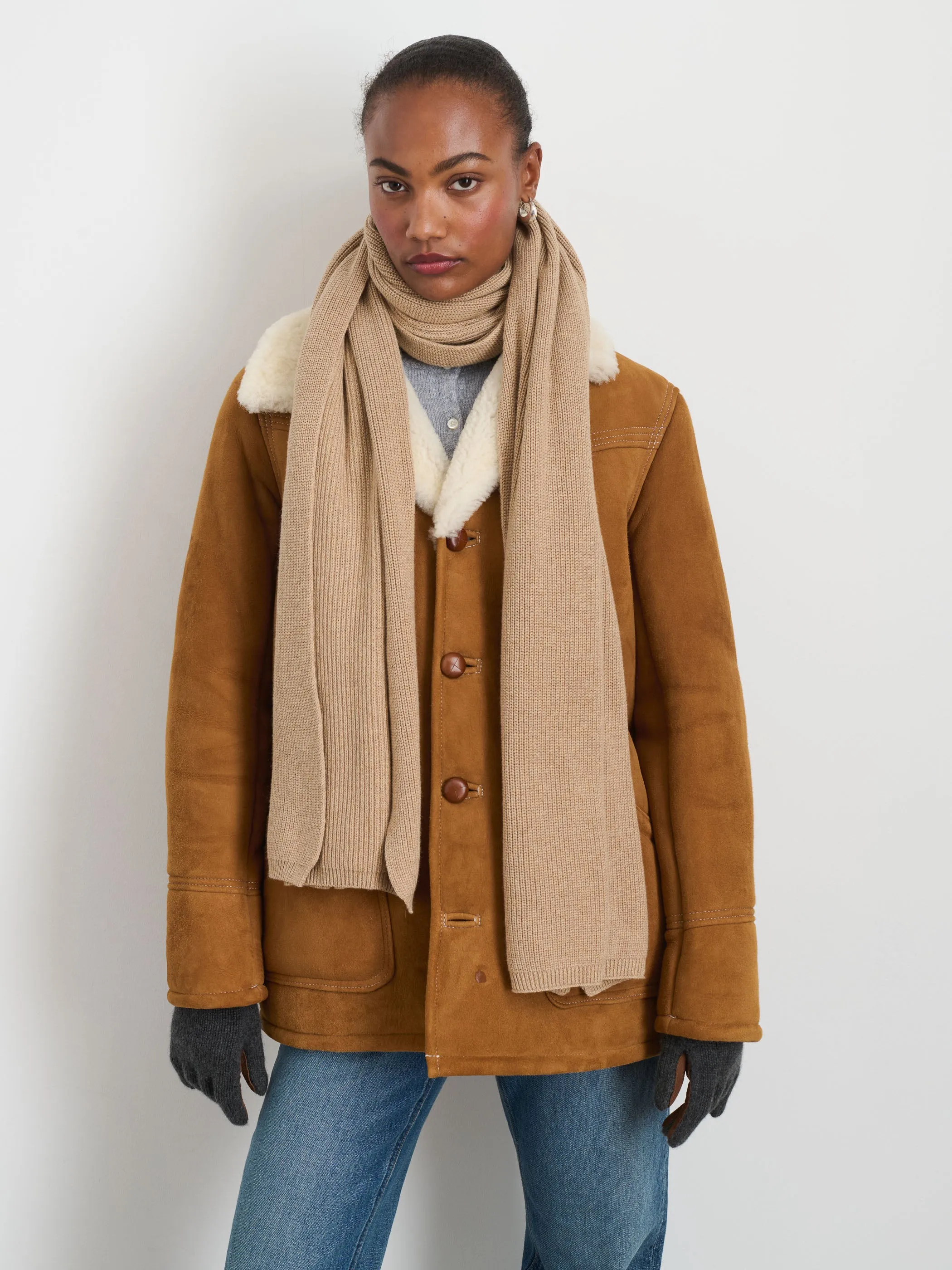 Blanket Scarf In Cotton Cashmere sold by Alex Mill product image thumbnail 4